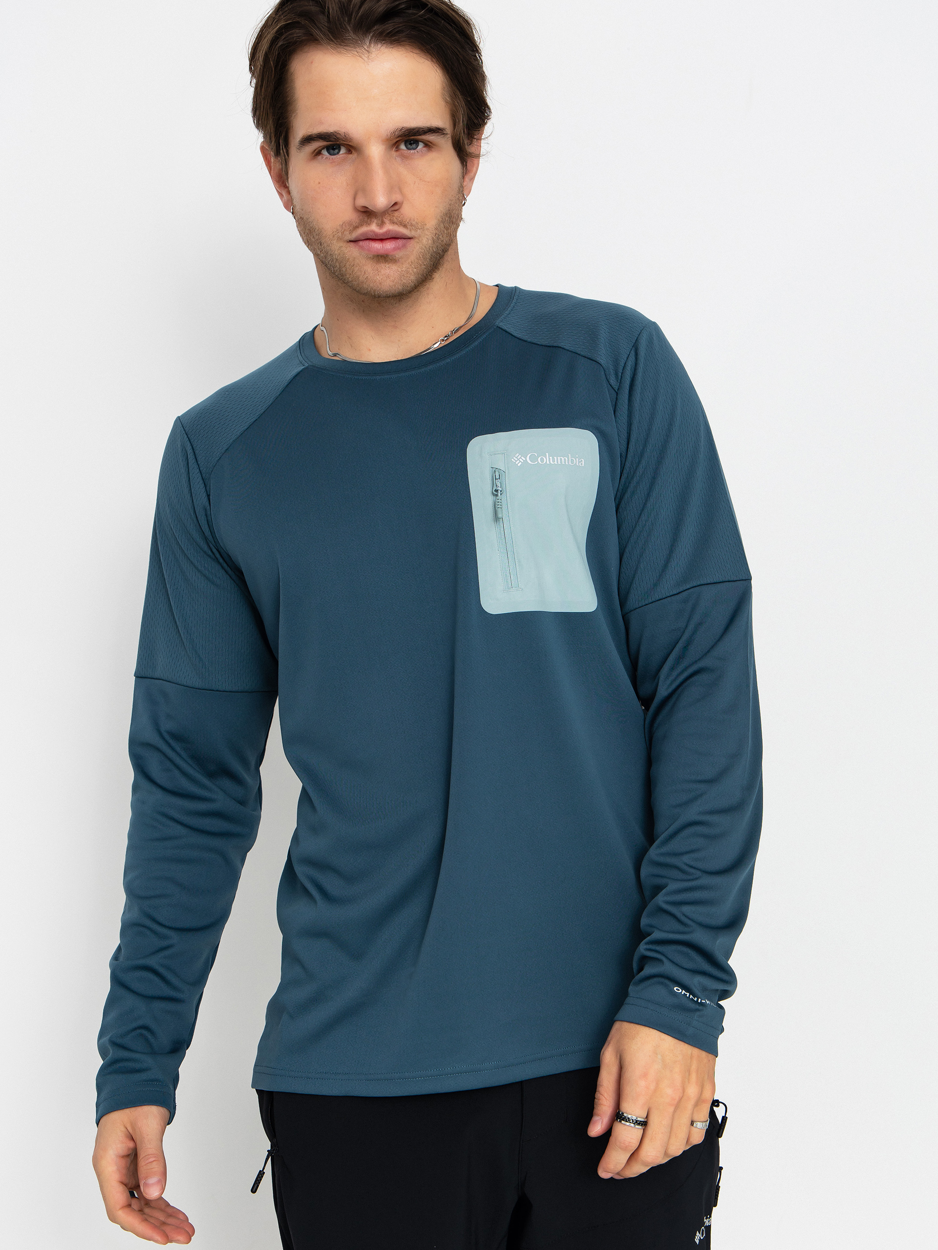 u041bu043eu043du0433u0441u043bu0456u0432 Columbia Tech Knit Crew (everblue/crush)