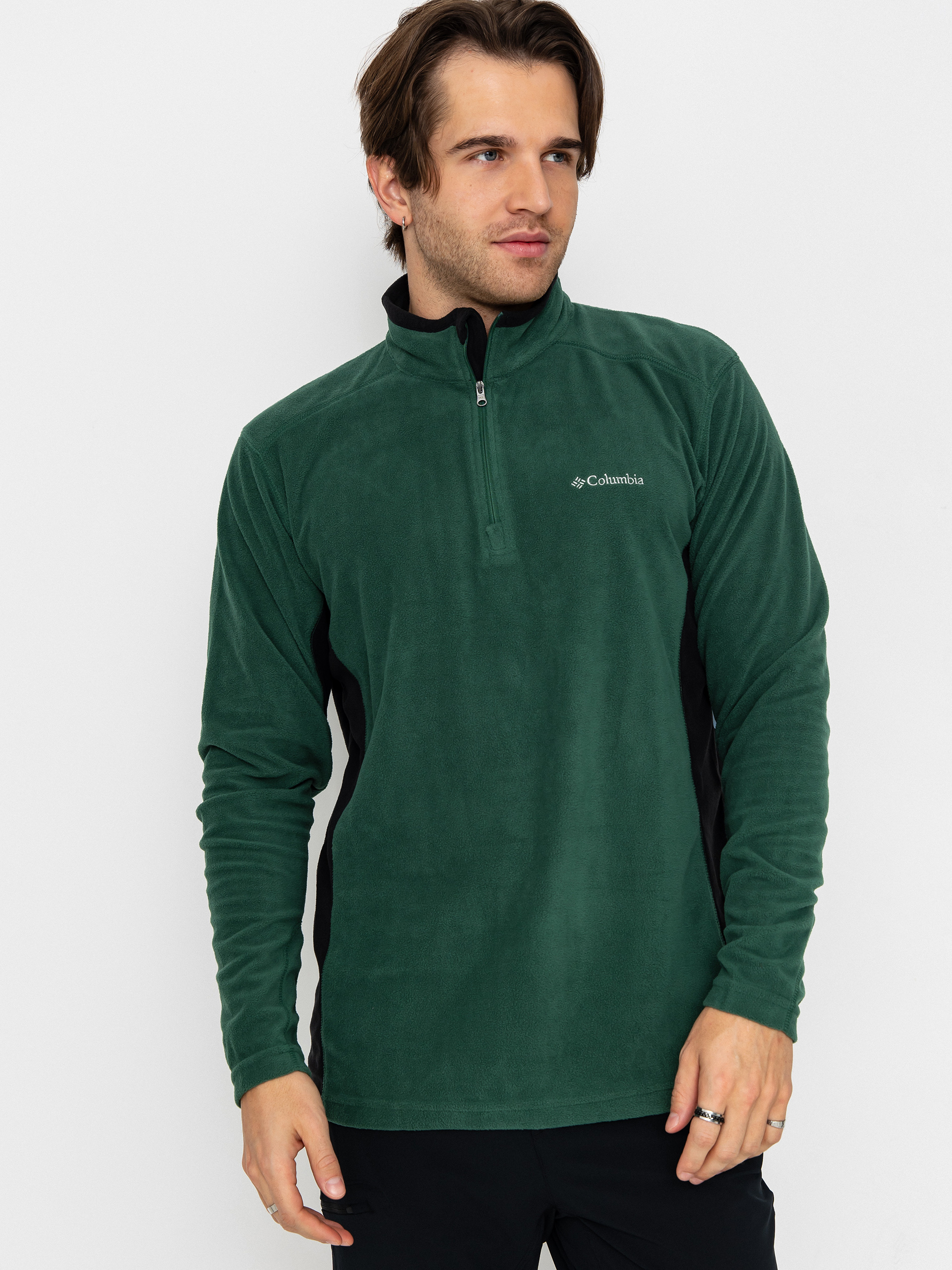 u0424u043bu0456u0441u043eu0432u0438u0439 u0441u0432u0435u0442u0440 Columbia Klamath Range II Half Zip (rain forest/black)
