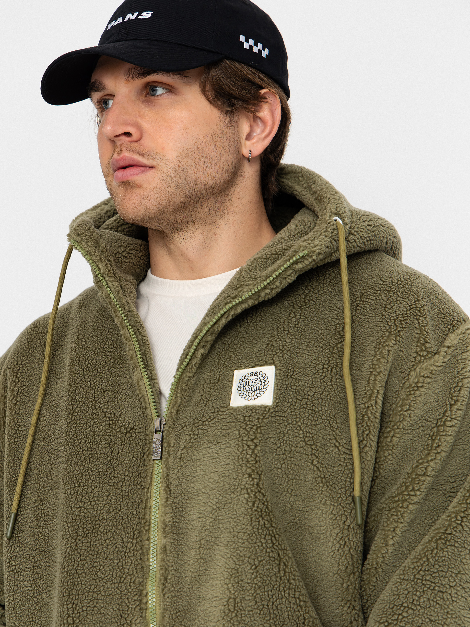 Куртка MassDnm Patch Teddy Zip Hoody (olive)