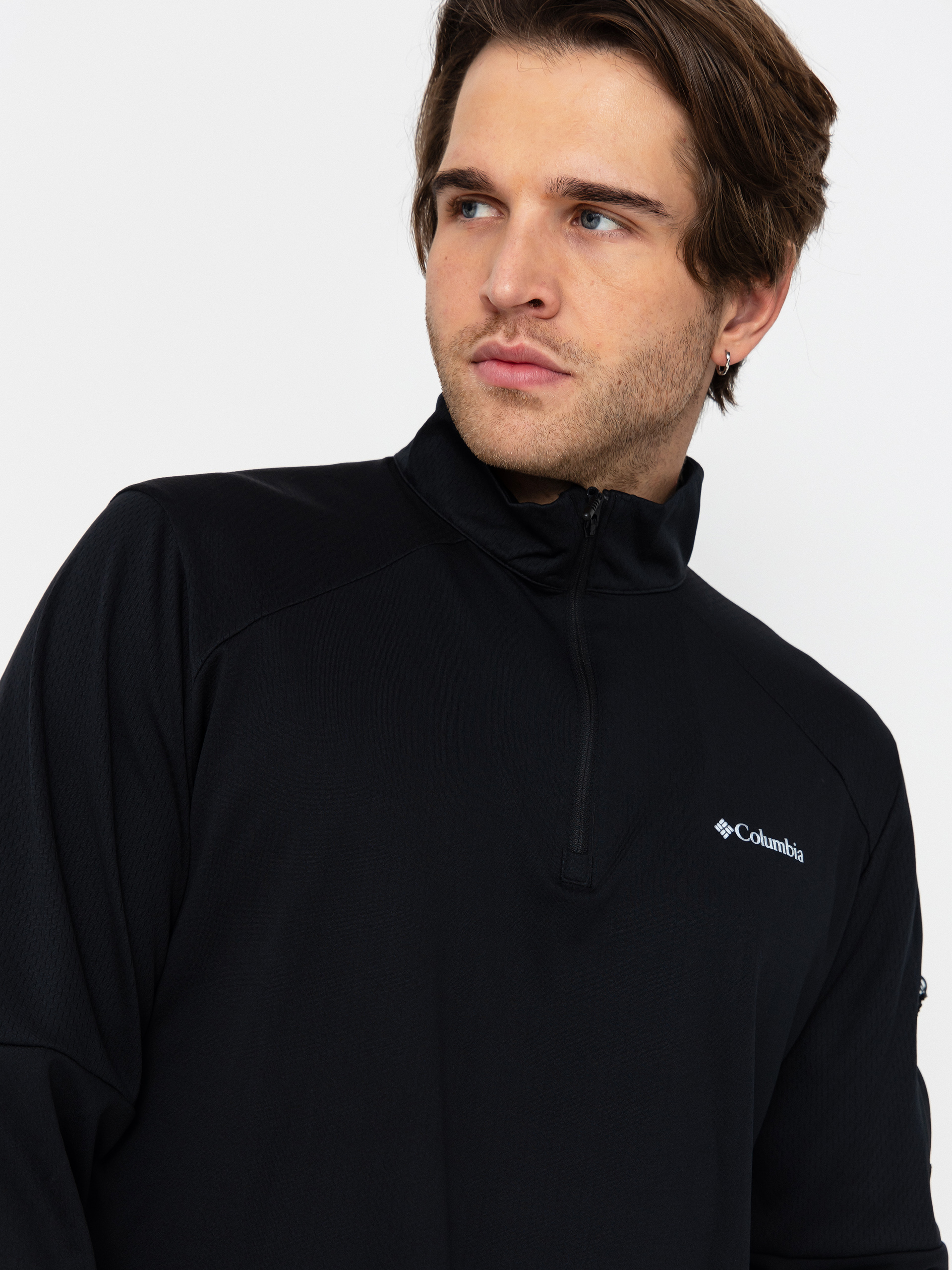 Чоловічий Флісовий светр Columbia Tech Knit 1/4 Zip (black)