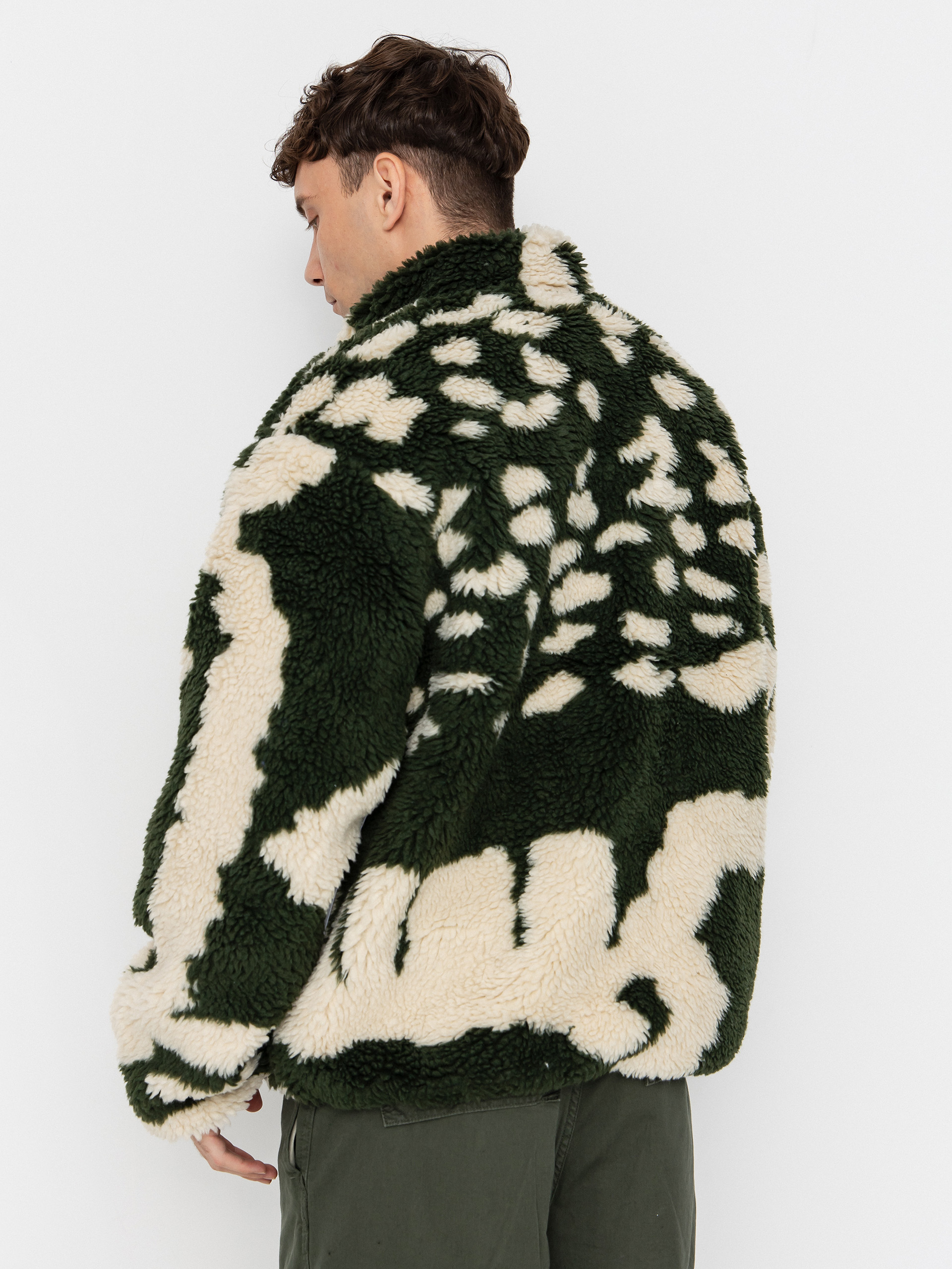 Чоловічий Флісовий светр OBEY Obey Shaggy Sherpa (kombu green multi)