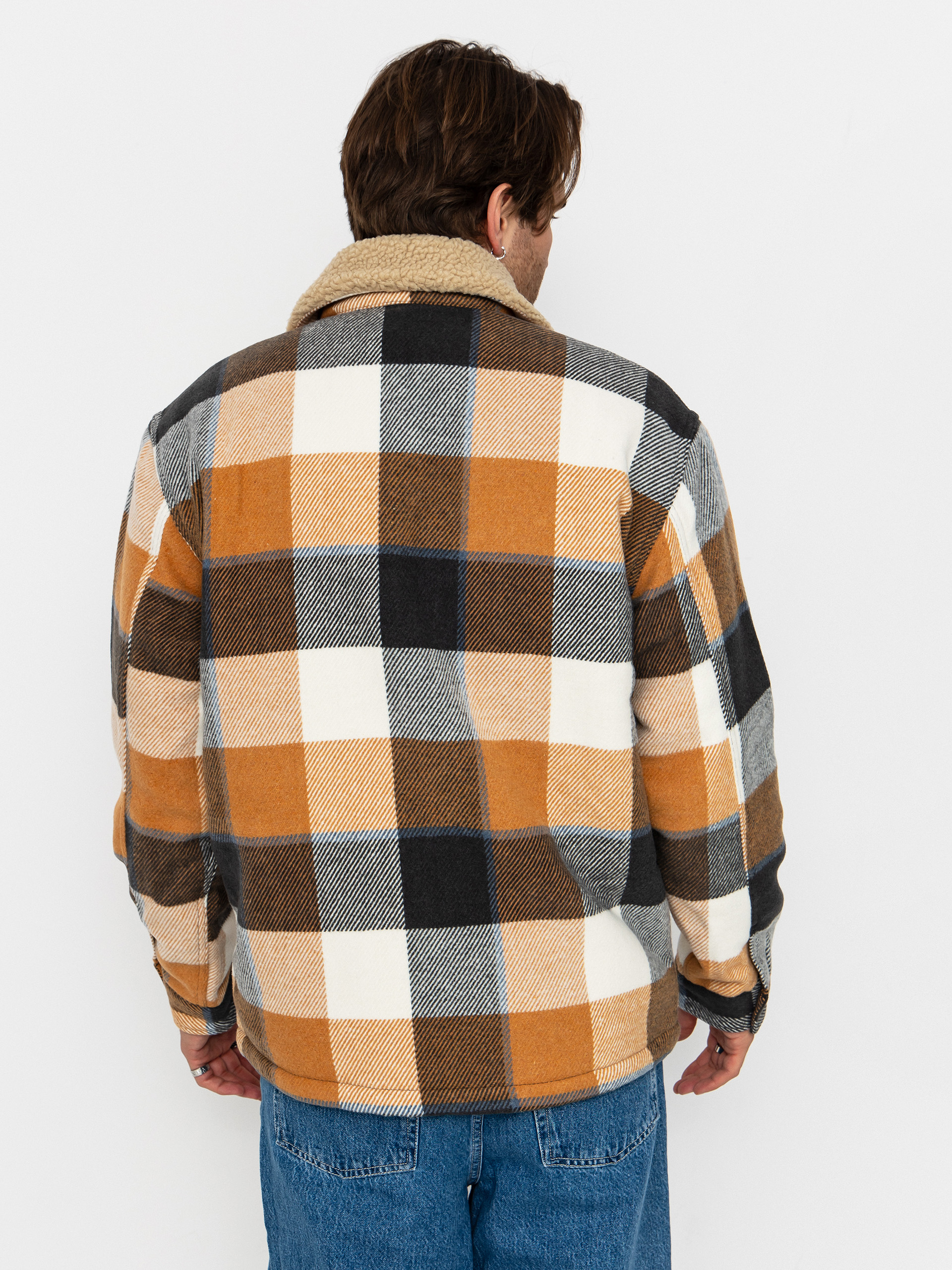 Куртка Quiksilver Dna Sherpa Harrington (almond motherfly check)
