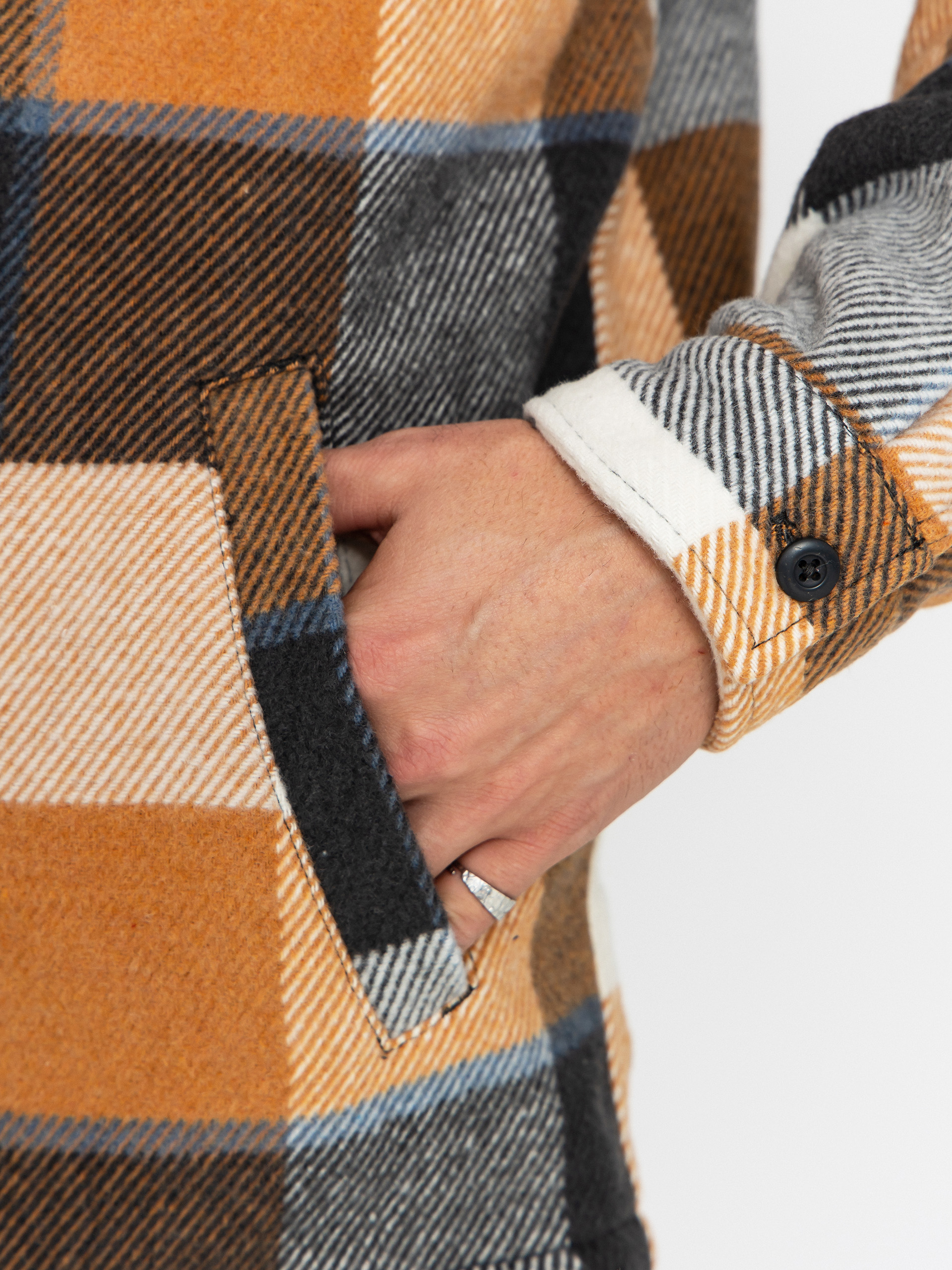 Куртка Quiksilver Dna Sherpa Harrington (almond motherfly check)