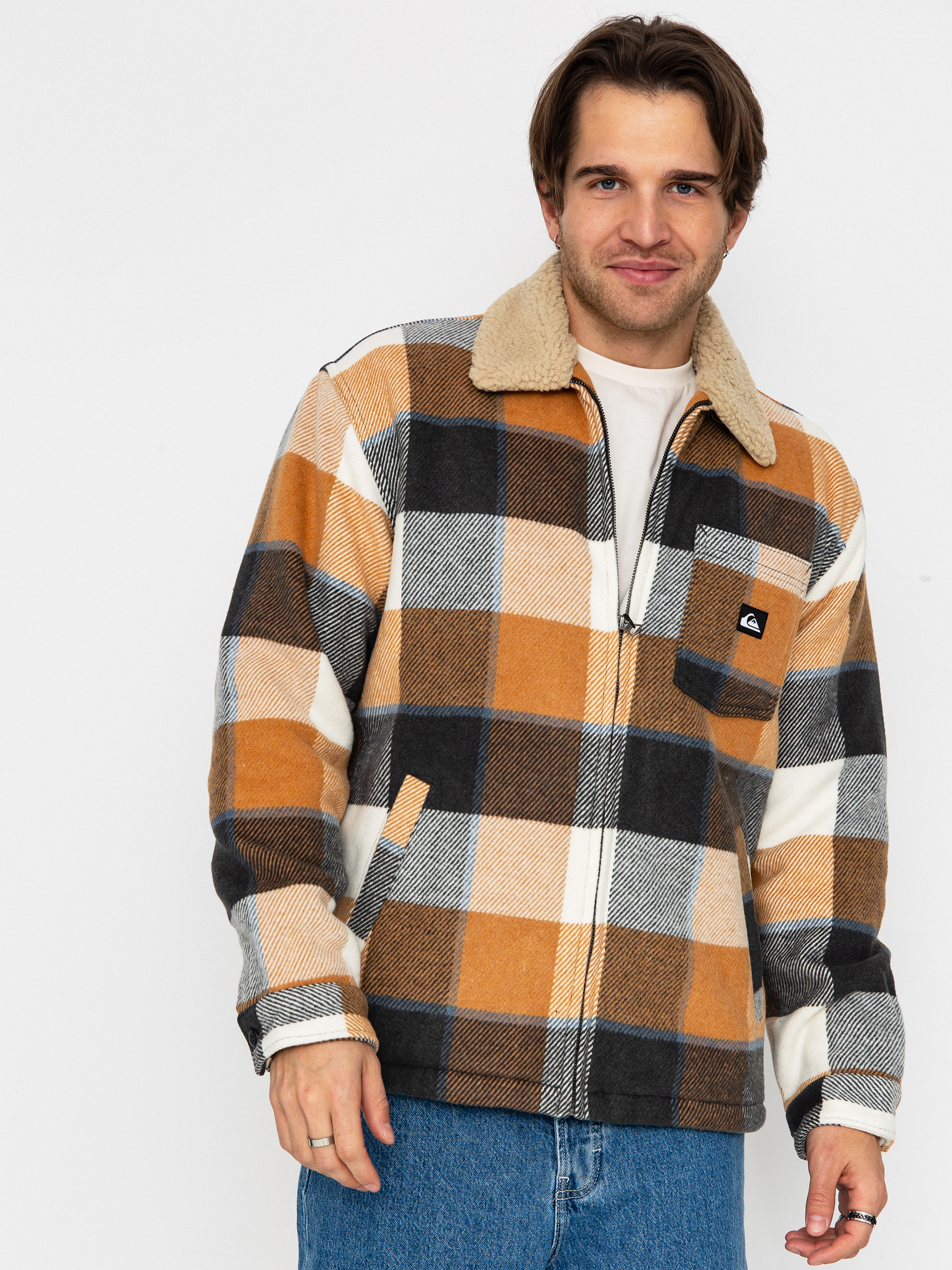 u041au0443u0440u0442u043au0430 Quiksilver Dna Sherpa Harrington (almond motherfly check)
