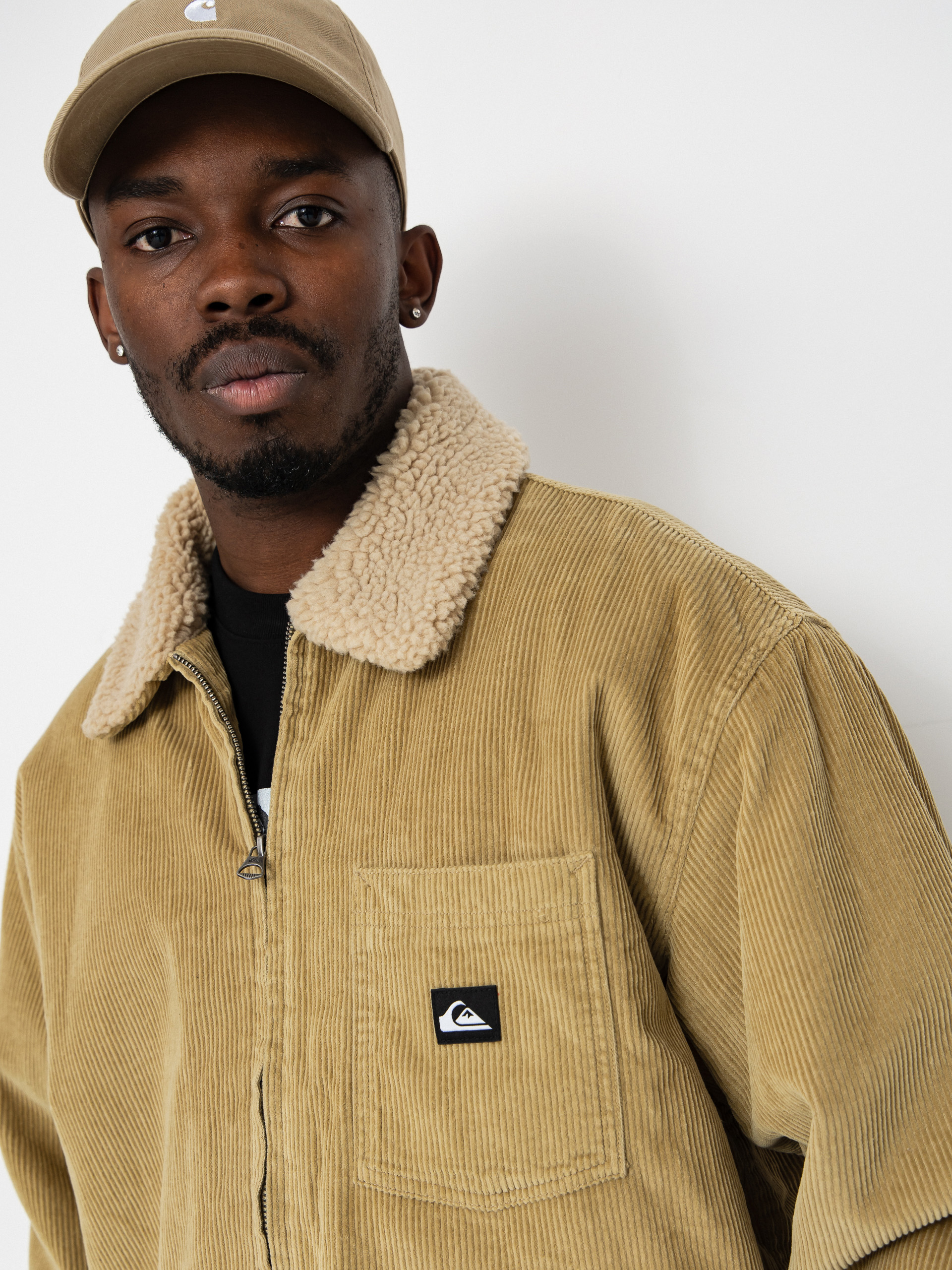 Куртка Quiksilver Dna Sherpa Harrington (sponge/grape leaf)