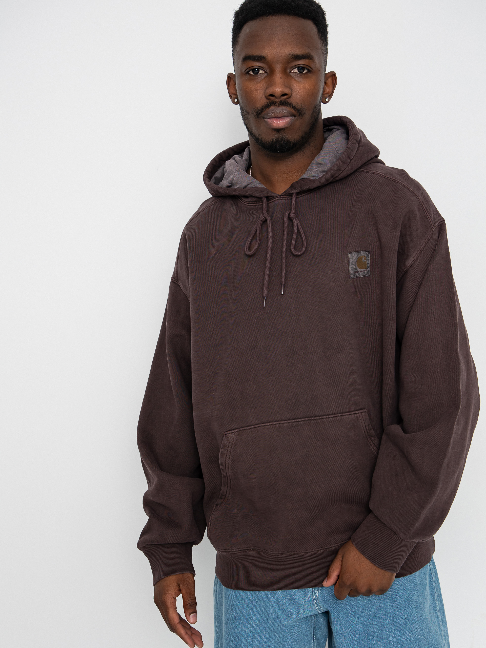 Худі Carhartt WIP Vista HD - коричневий (palisander/garment dyed)