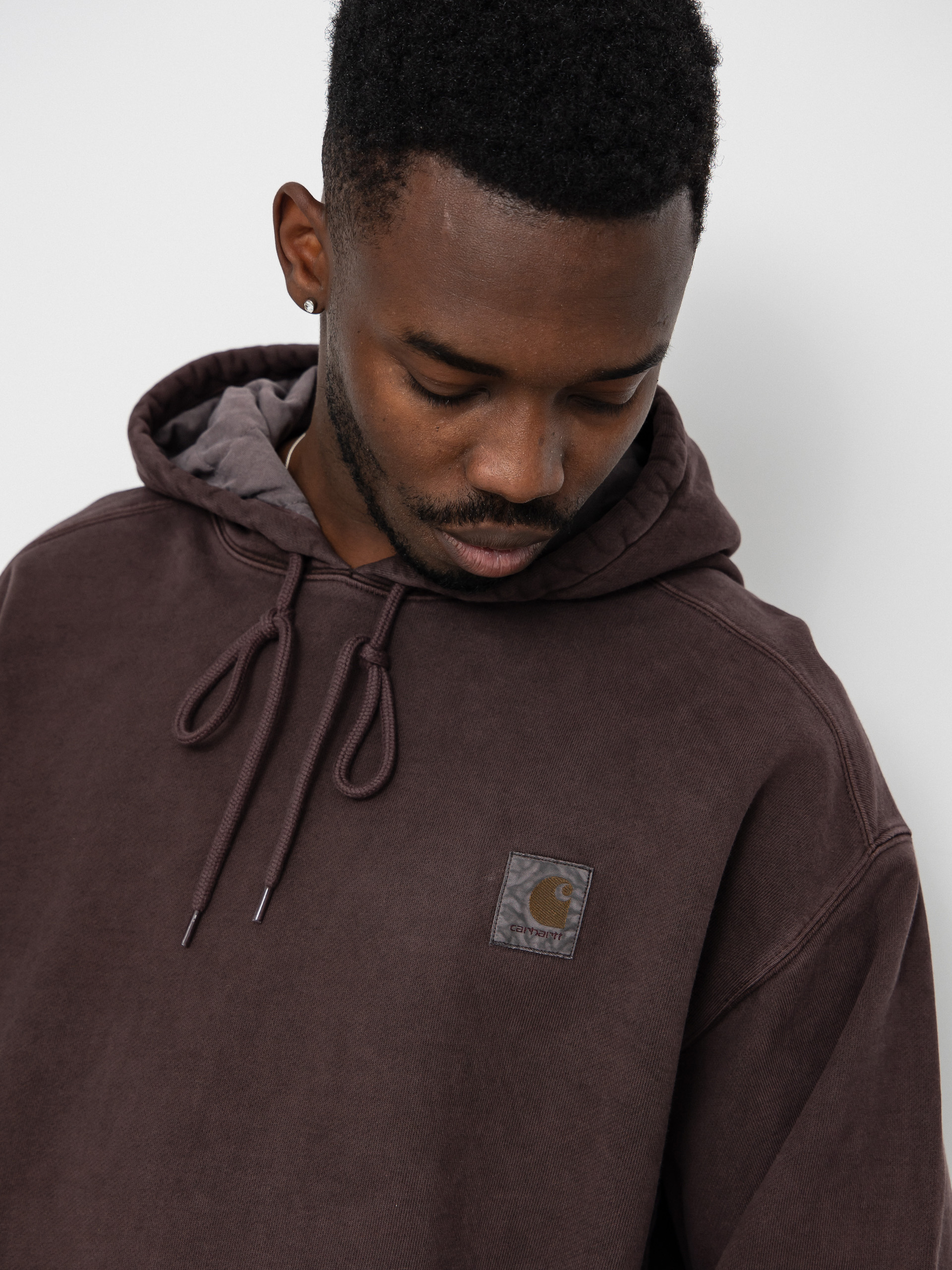 Худі Carhartt WIP Vista HD - коричневий (palisander/garment dyed)