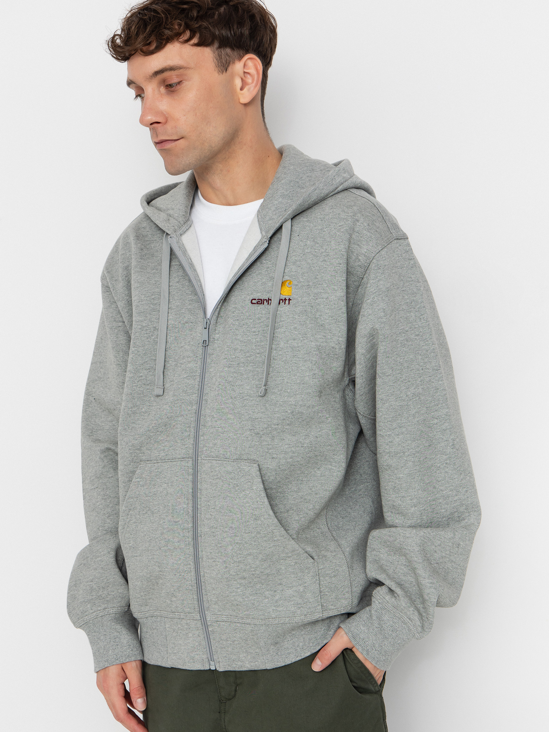 u0425u0443u0434u0456 Carhartt WIP American Script ZHD (grey heather)