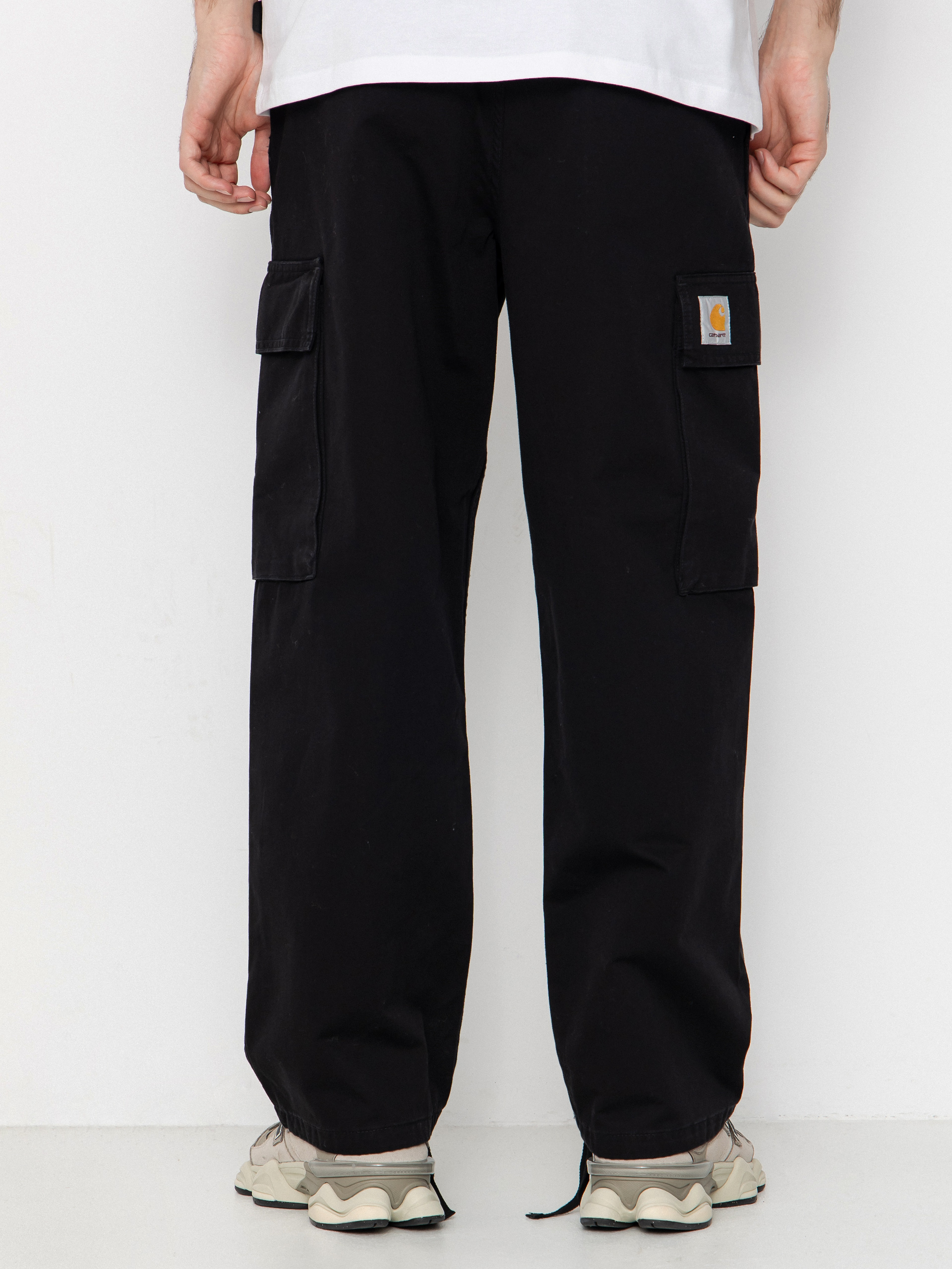 Штани Carhartt WIP Kade Cargo (black/stone washed)