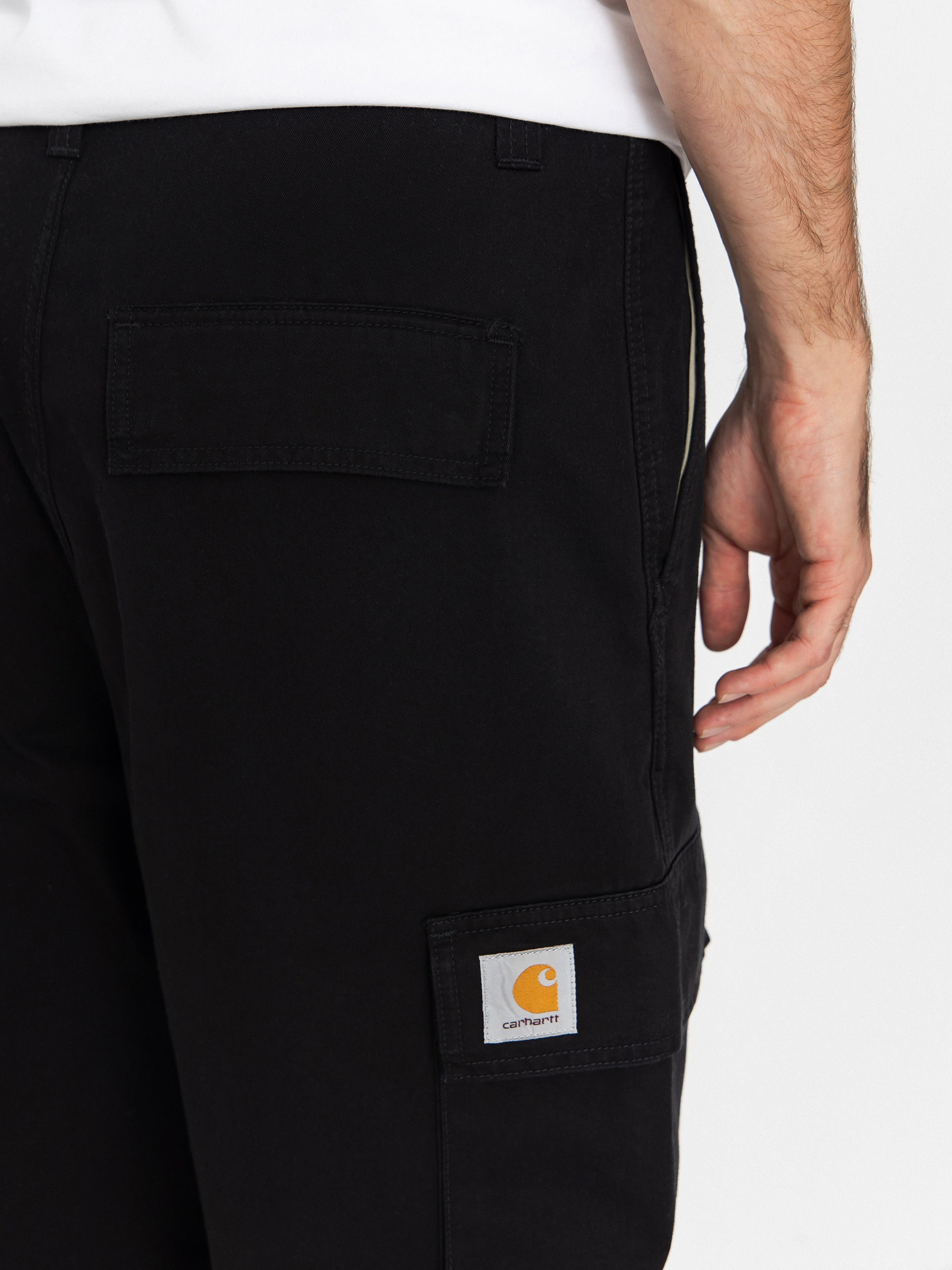 Штани Carhartt WIP Kade Cargo (black/stone washed)