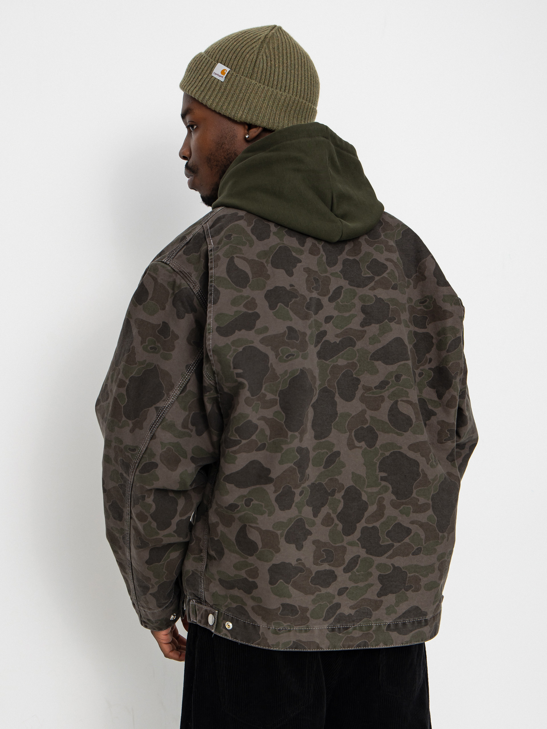 Куртка Carhartt WIP Duck Detroit (camo duck/green/porphyry/garment dyed)