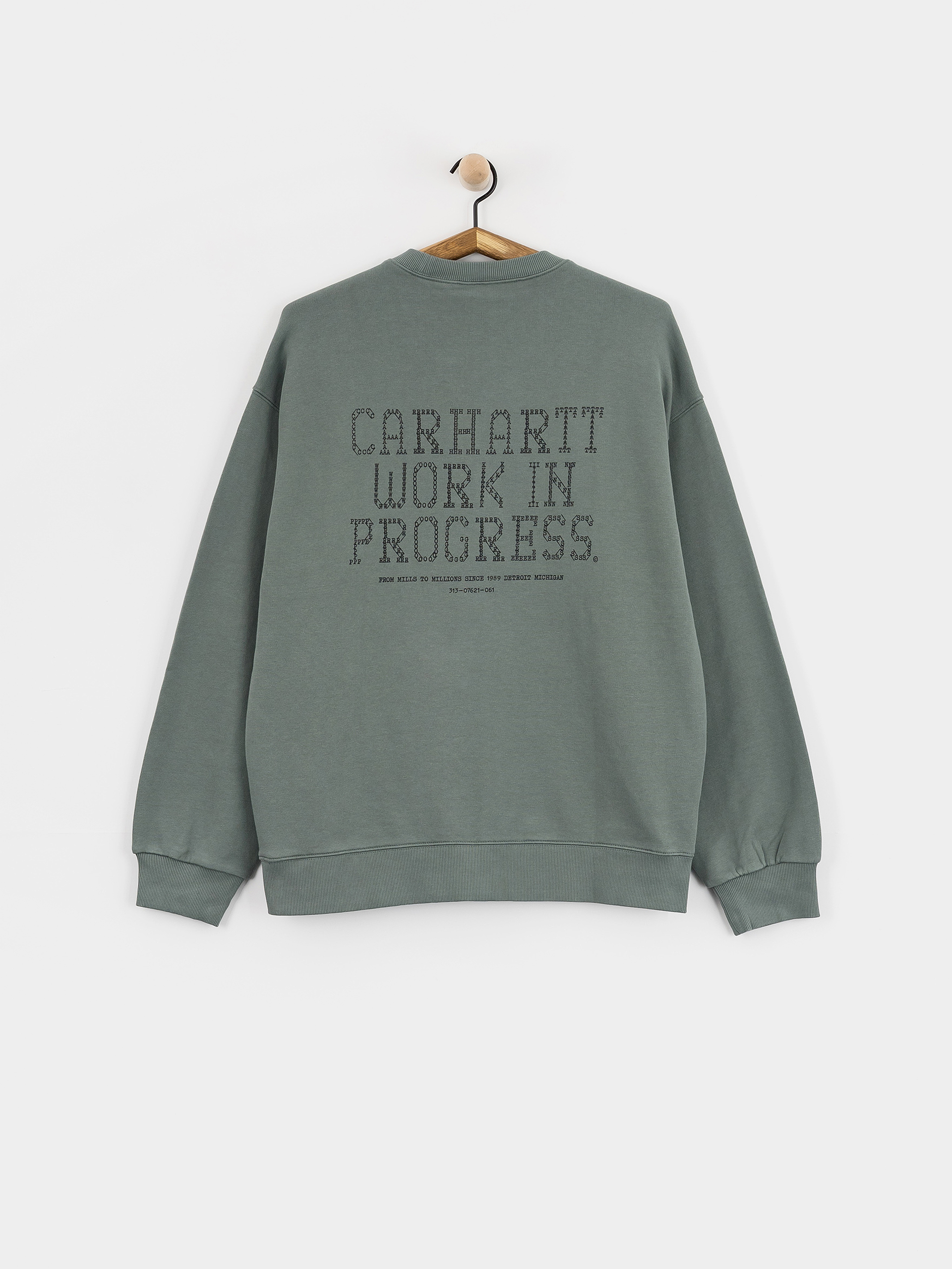 Світшот Carhartt WIP Punched (velvet green)