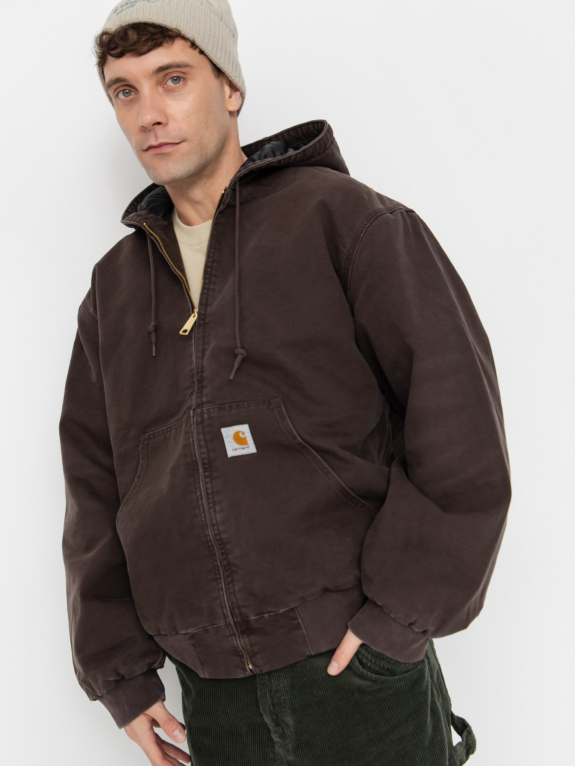 Куртка Carhartt WIP OG Active - коричневий (tobacco/stone canvas)