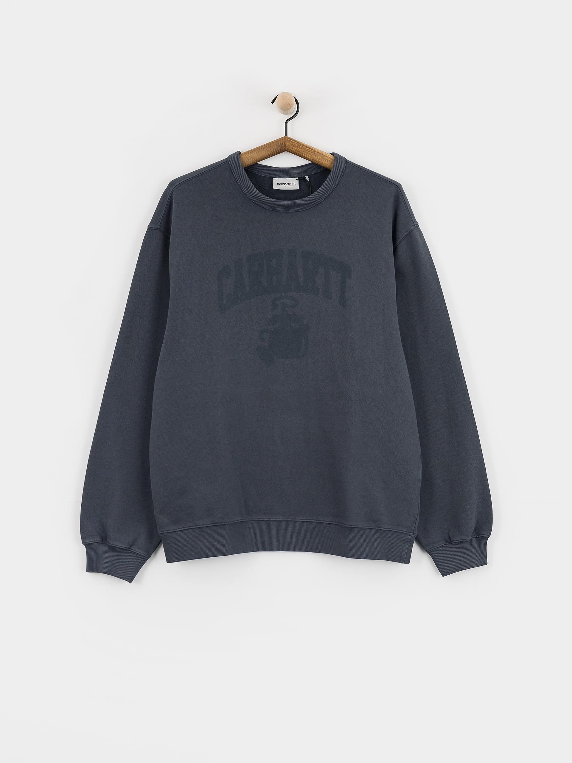 Світшот Carhartt WIP Faded Pond Corps (deep night)