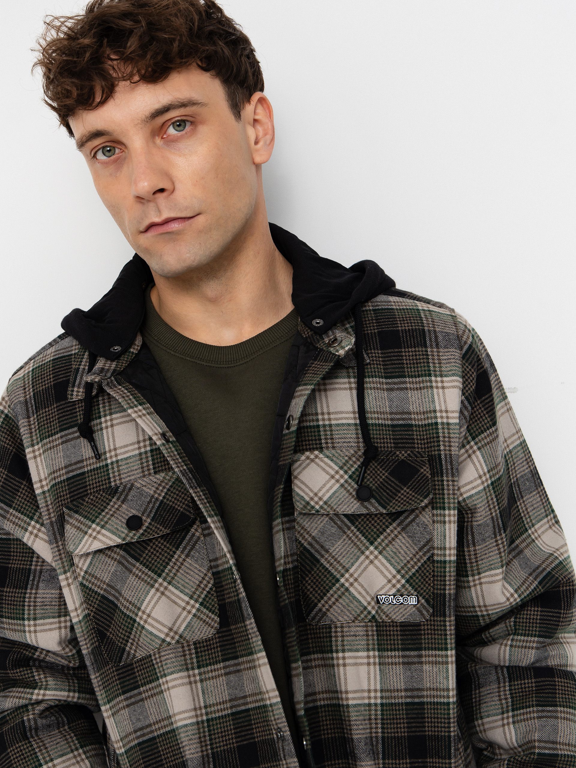 Куртка Volcom Kenson Ins Flannel (black green)