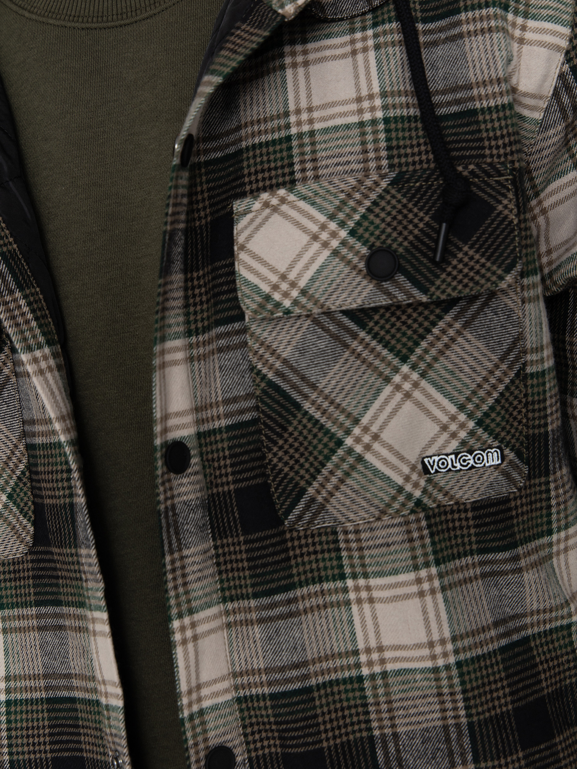 Куртка Volcom Kenson Ins Flannel (black green)