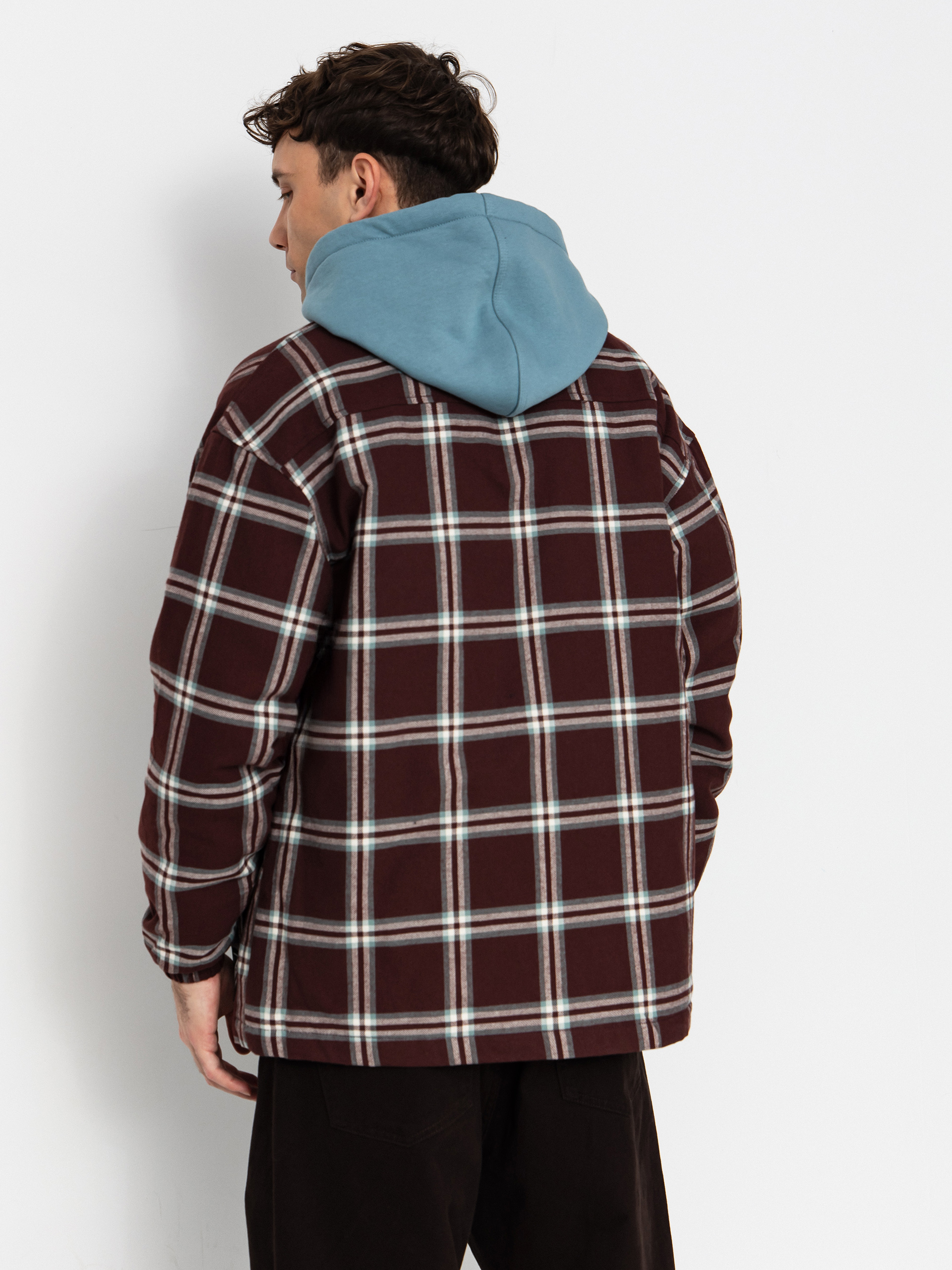 Жіноча Сноубордична куртка Volcom Ins Riding Flannel (oxblood)