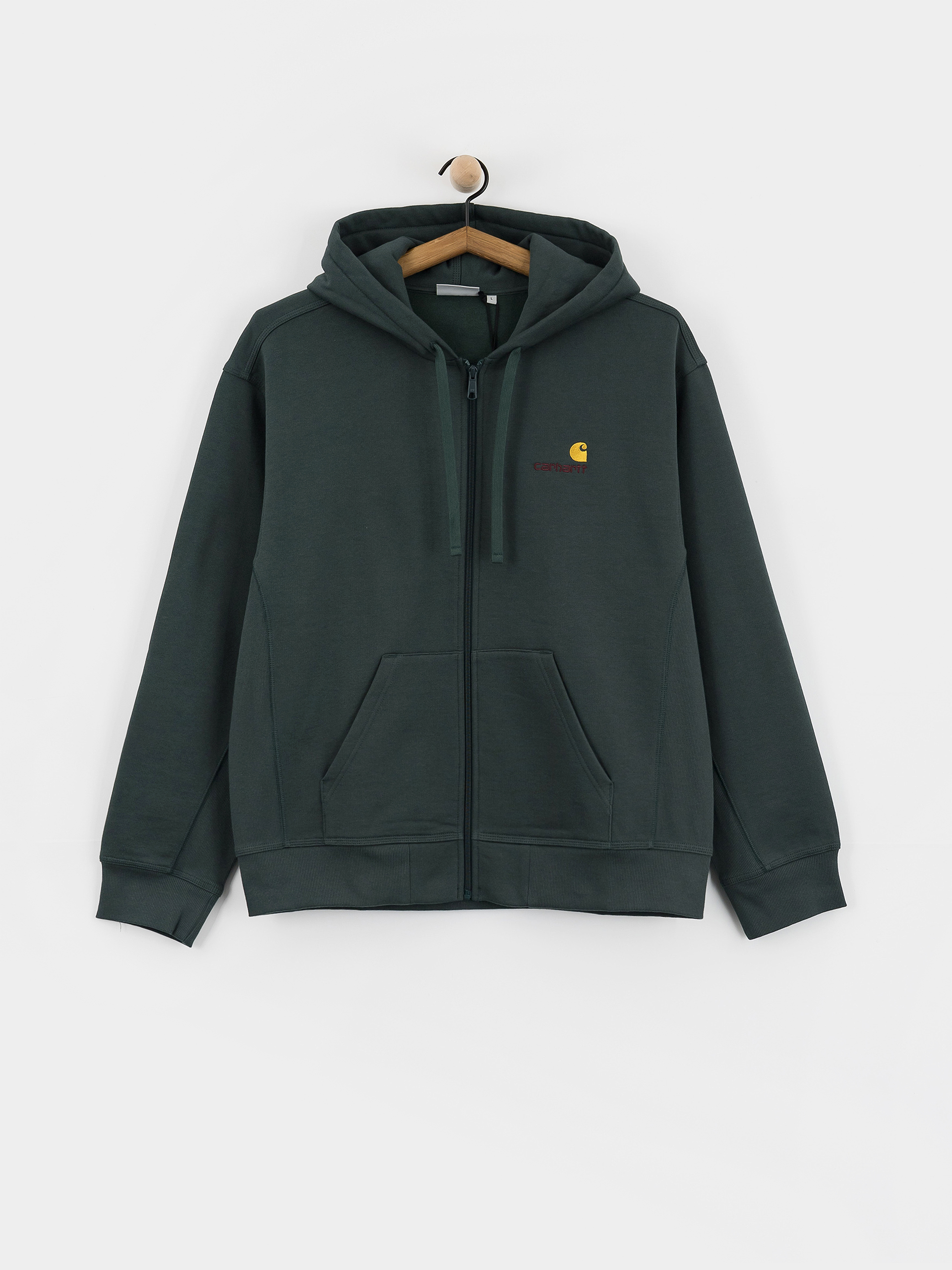 Худі Carhartt WIP American Script ZHD (kale green)