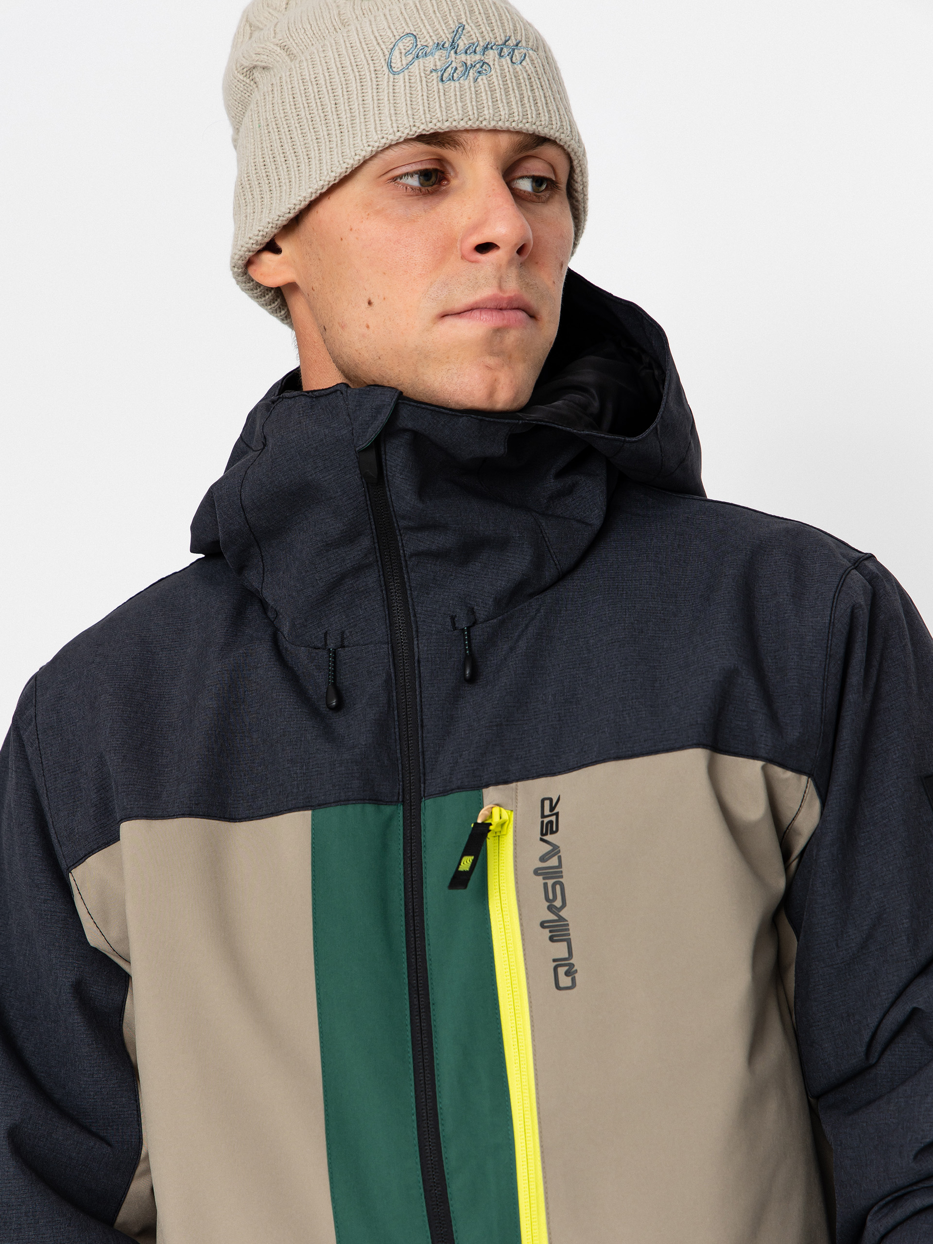 Чоловіча Сноубордична куртка Quiksilver Dawson (trekking green)