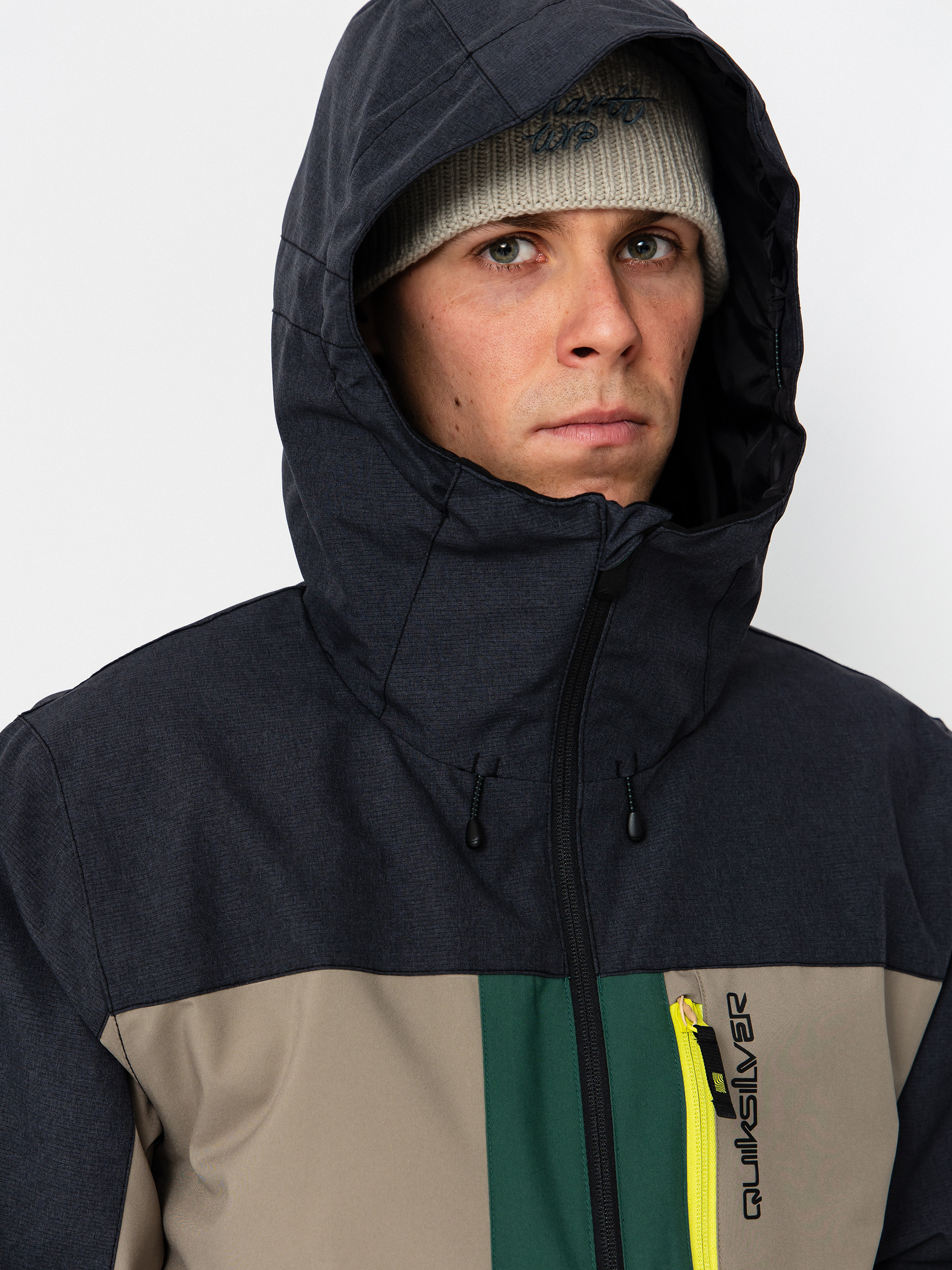 Чоловіча Сноубордична куртка Quiksilver Dawson (trekking green)