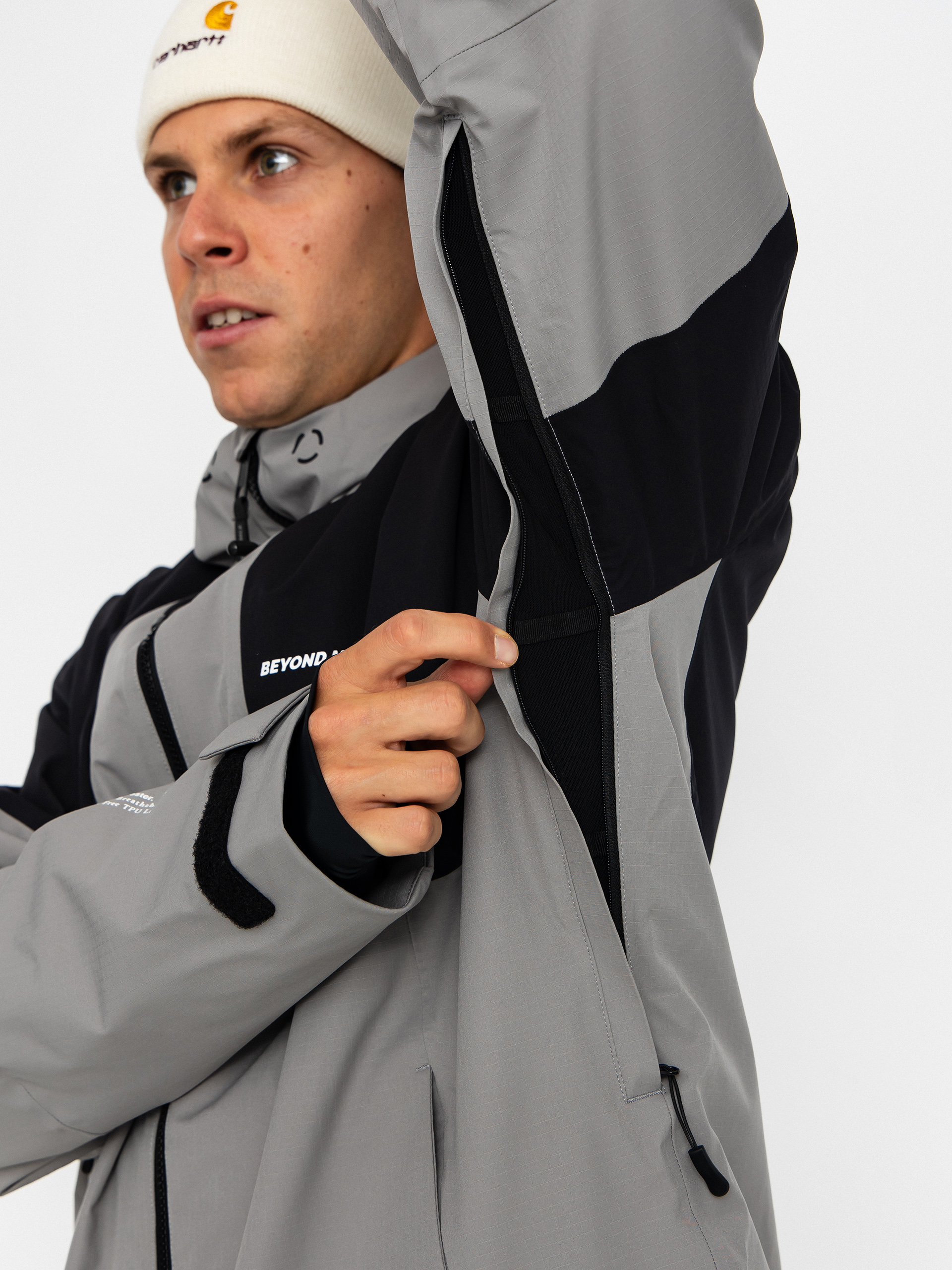 Чоловіча Сноубордична куртка Beyond Medals Fullzip 2L (grey)