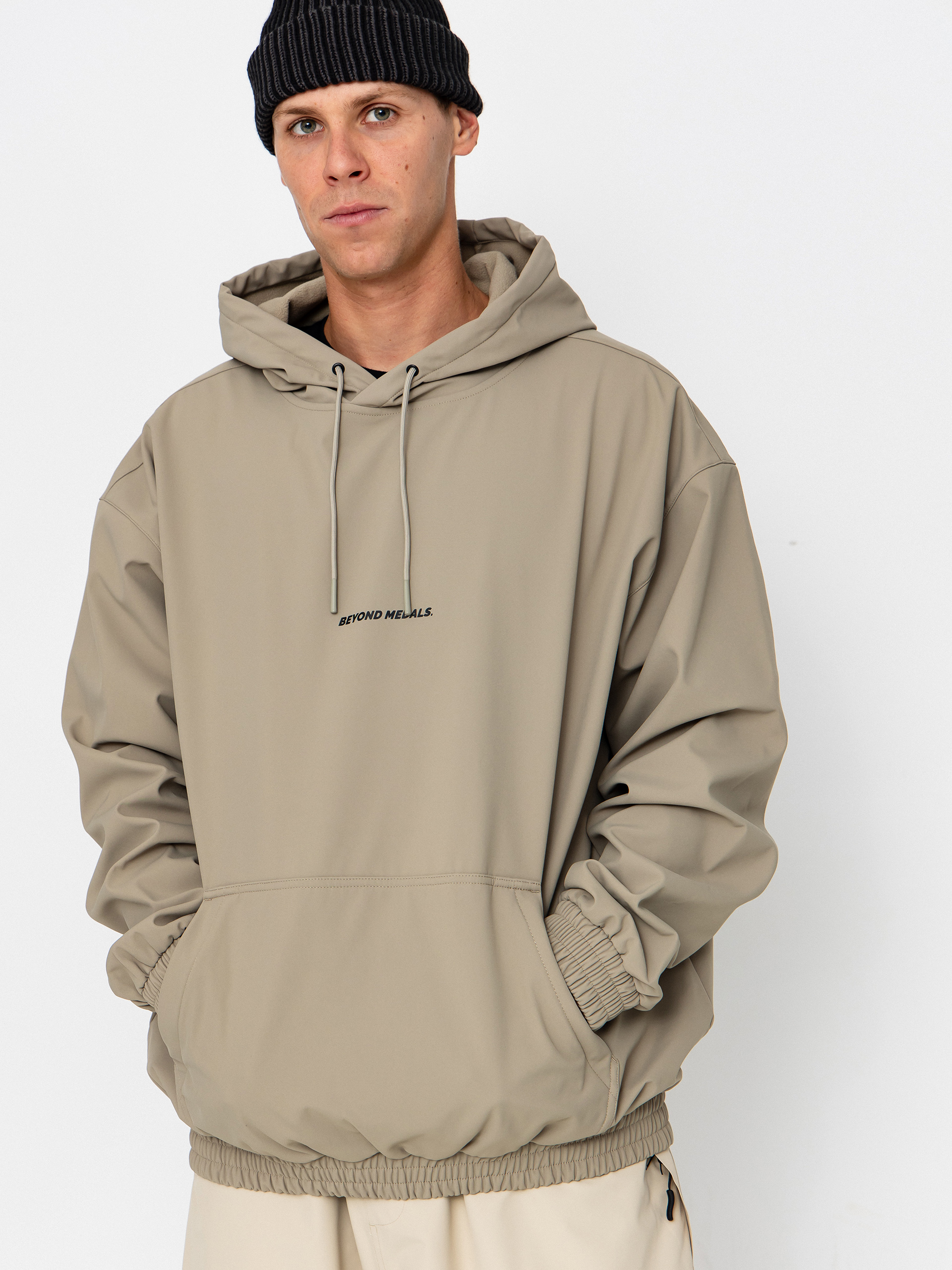 Чоловіча Сноубордична куртка Beyond Medals Softshell Hoodie (beige)