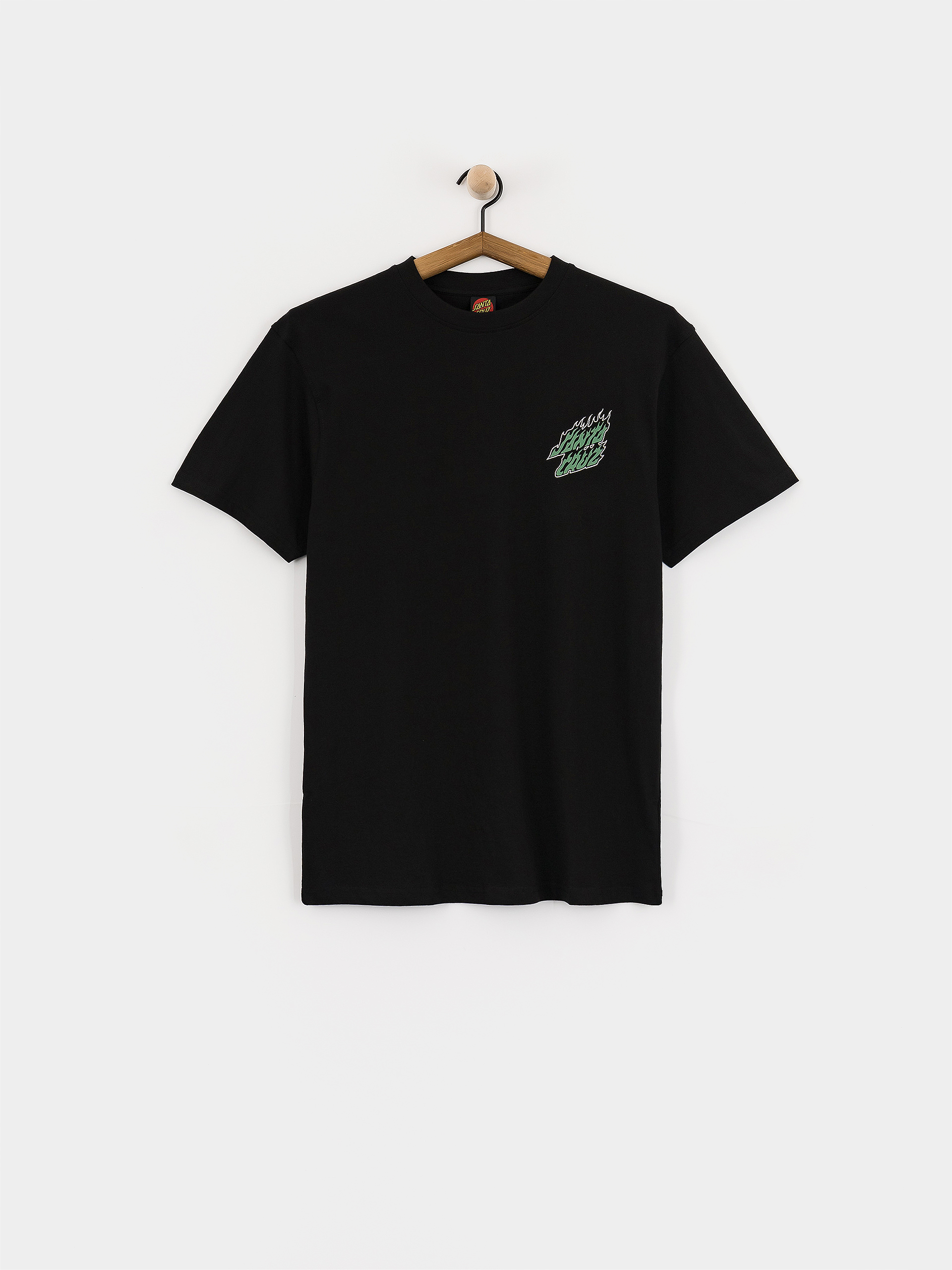 Футболка Santa Cruz Wired Flame Dot Chest (black)