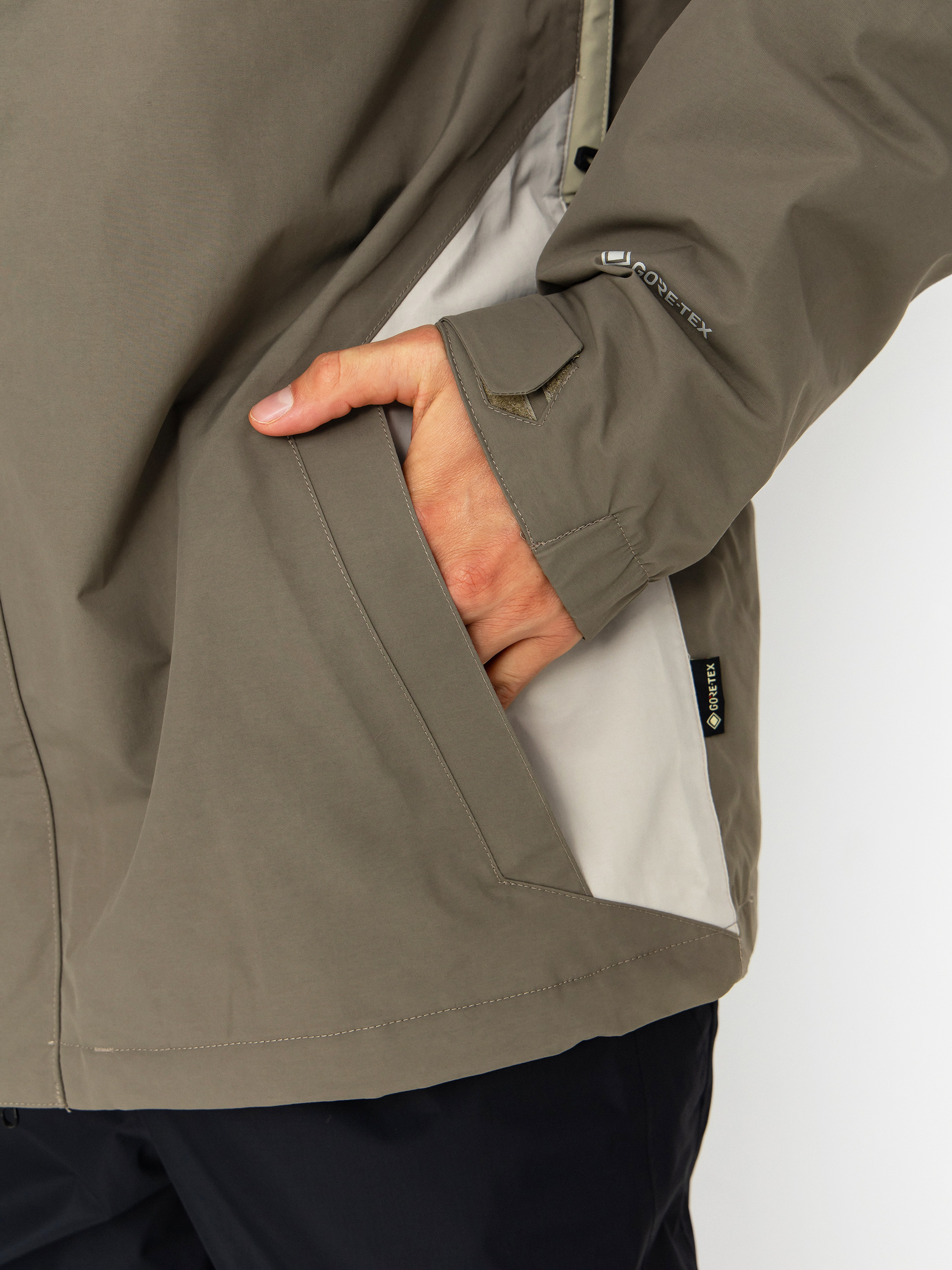 Чоловіча Сноубордична куртка Volcom L Ins Gore Tex (moss green)