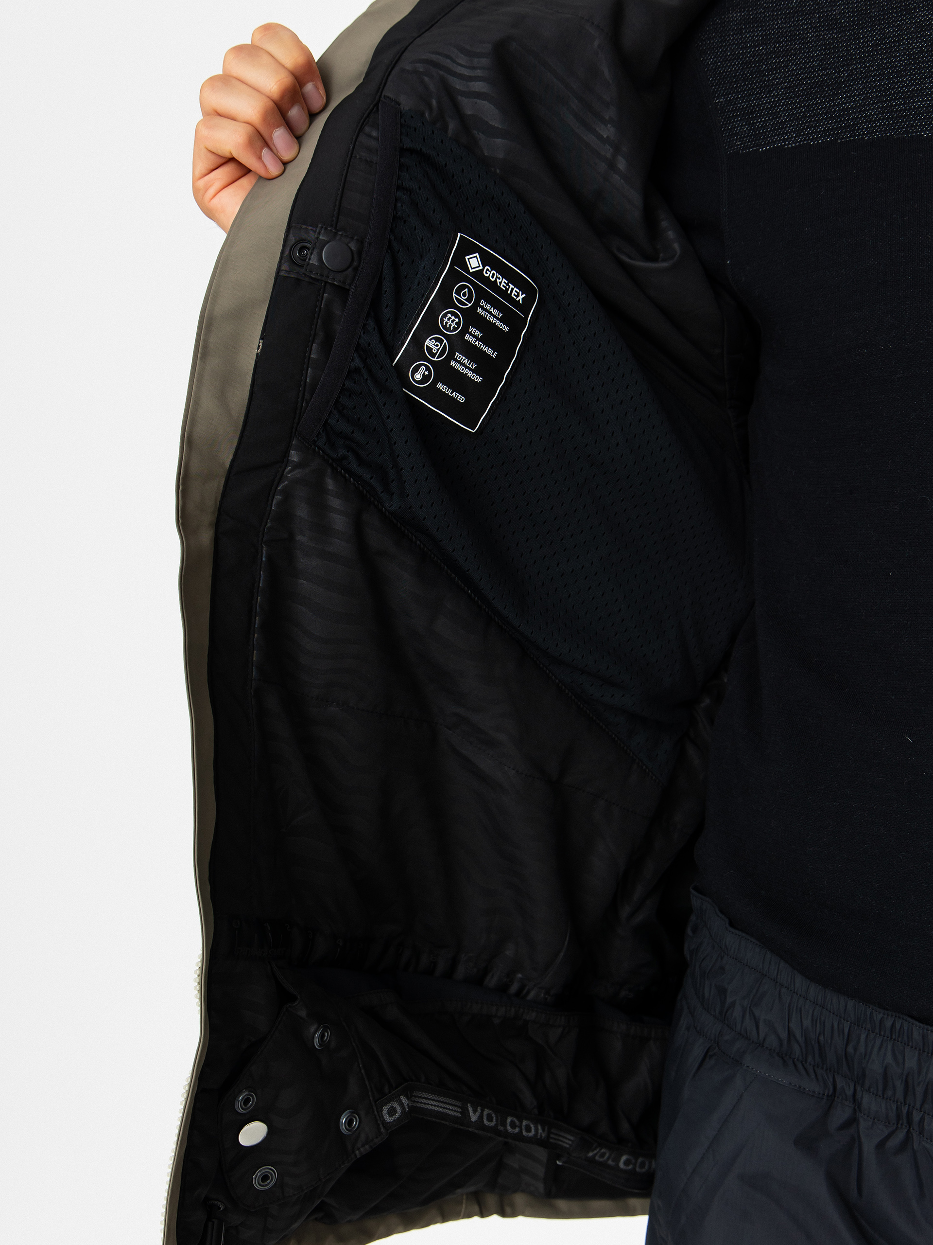 Чоловіча Сноубордична куртка Volcom L Ins Gore Tex (moss green)