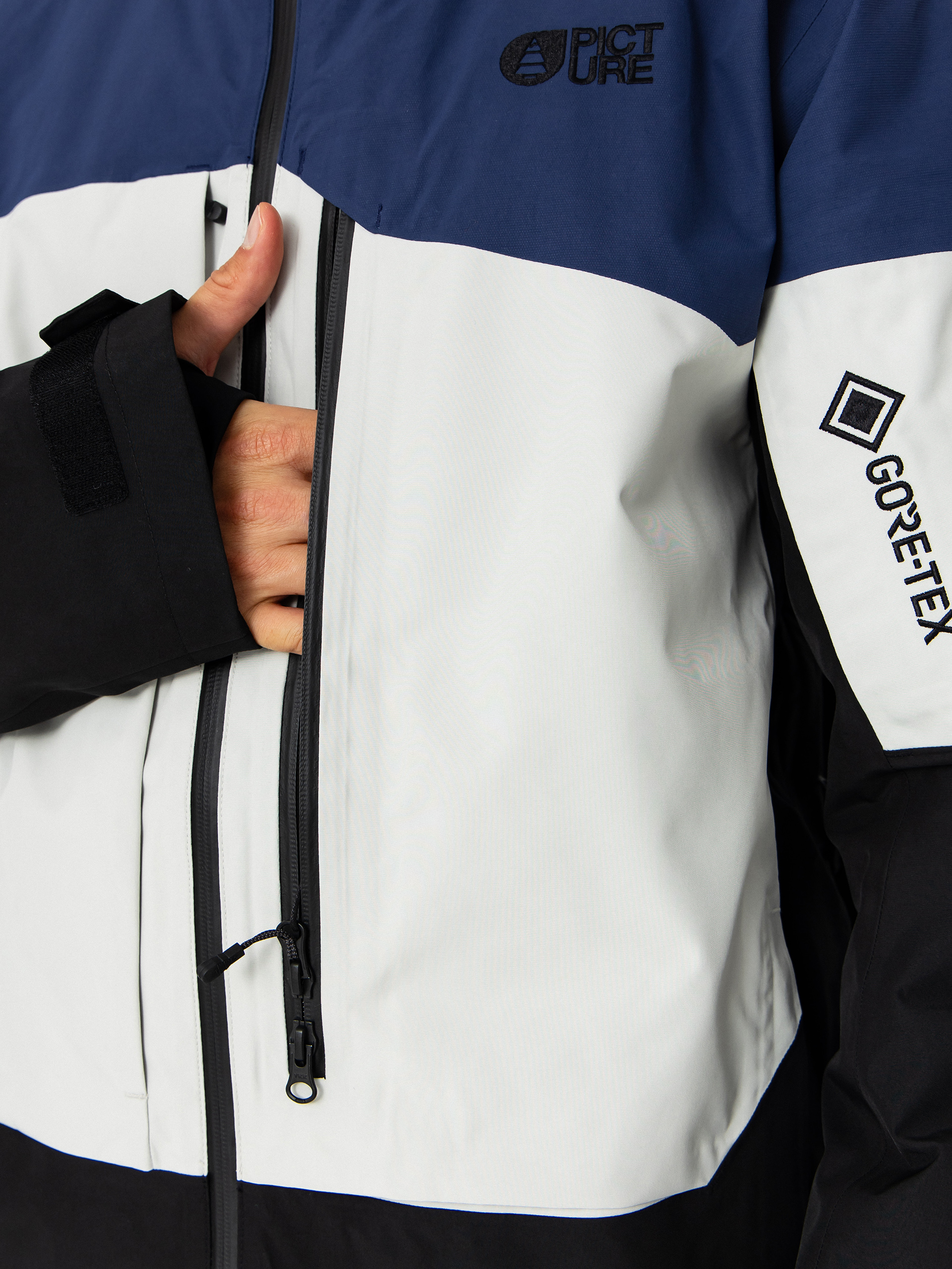 Чоловіча Сноубордична куртка Picture Lassen Gore Tex 2L (vapor grey)