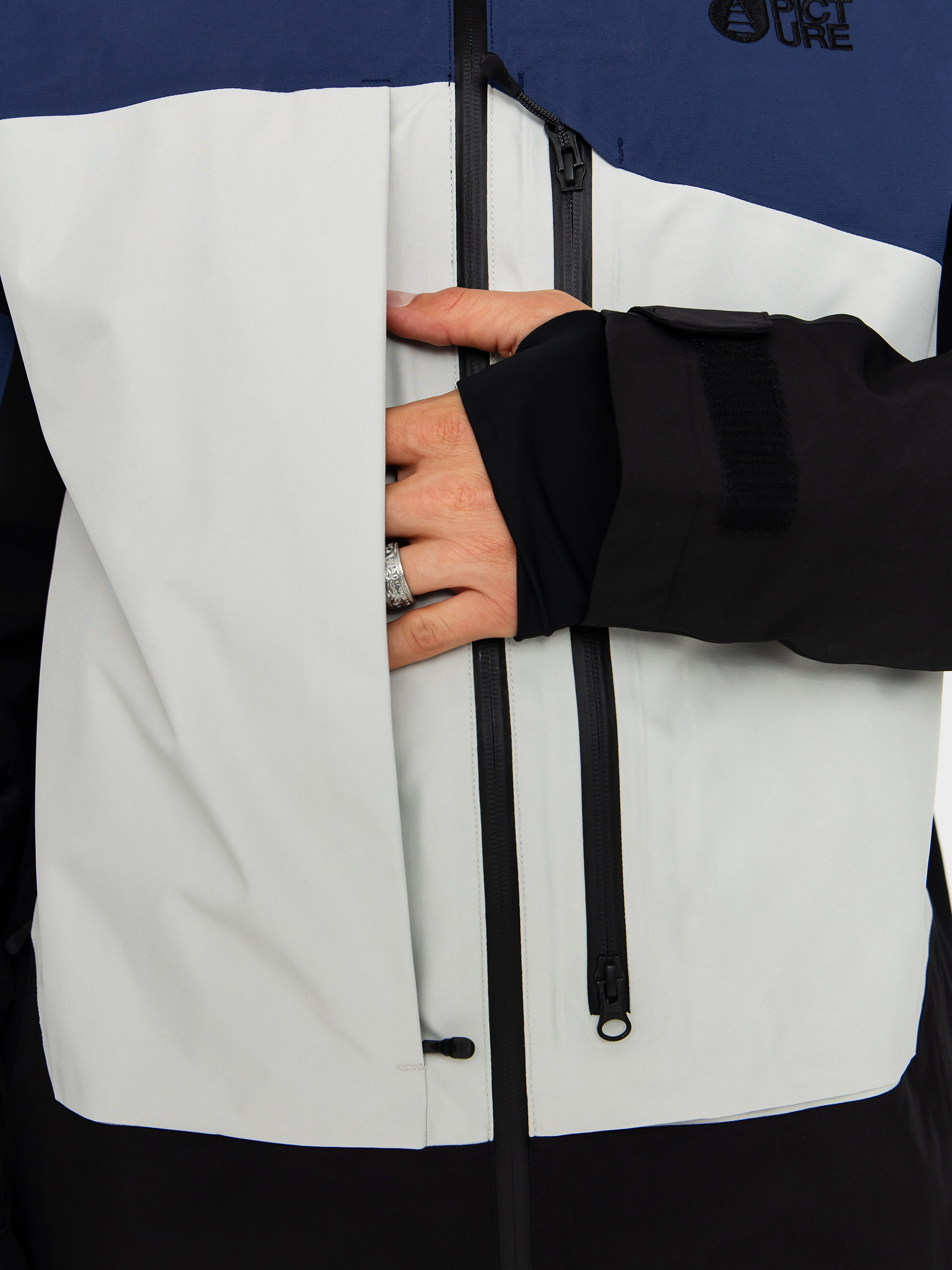 Чоловіча Сноубордична куртка Picture Lassen Gore Tex 2L (vapor grey)