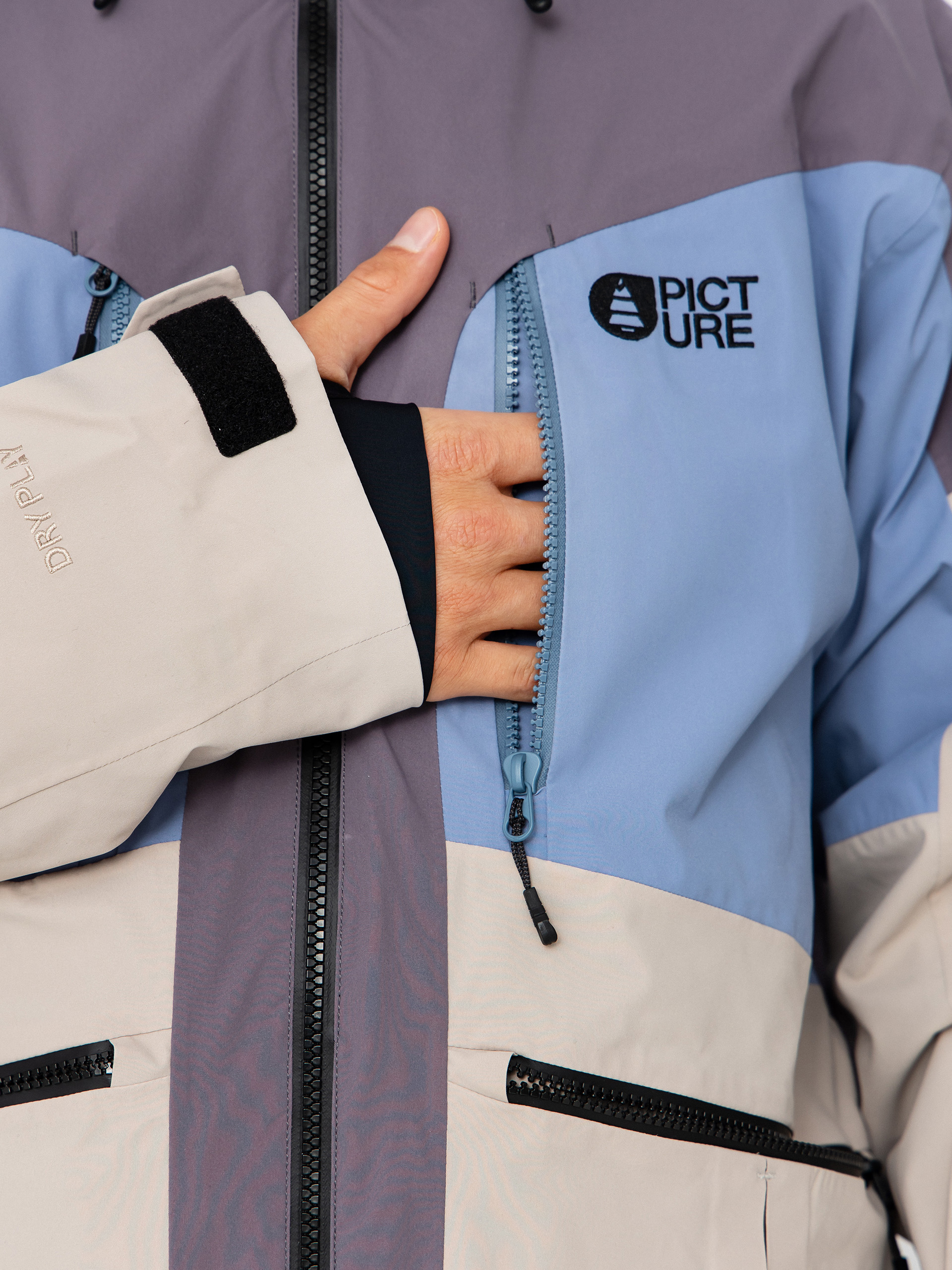 Чоловіча Сноубордична куртка Picture Naikoon (stonewash)