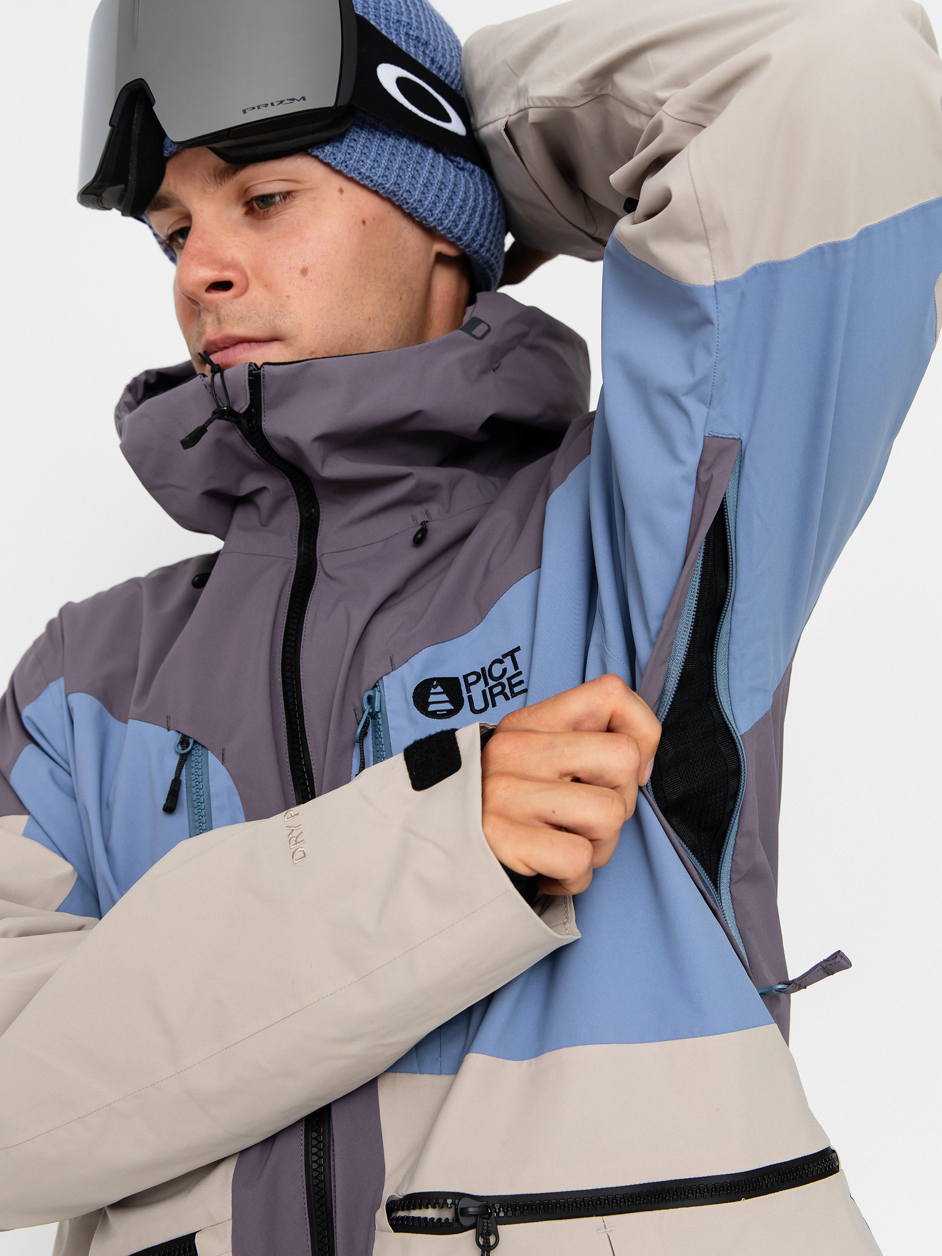 Чоловіча Сноубордична куртка Picture Naikoon (stonewash)