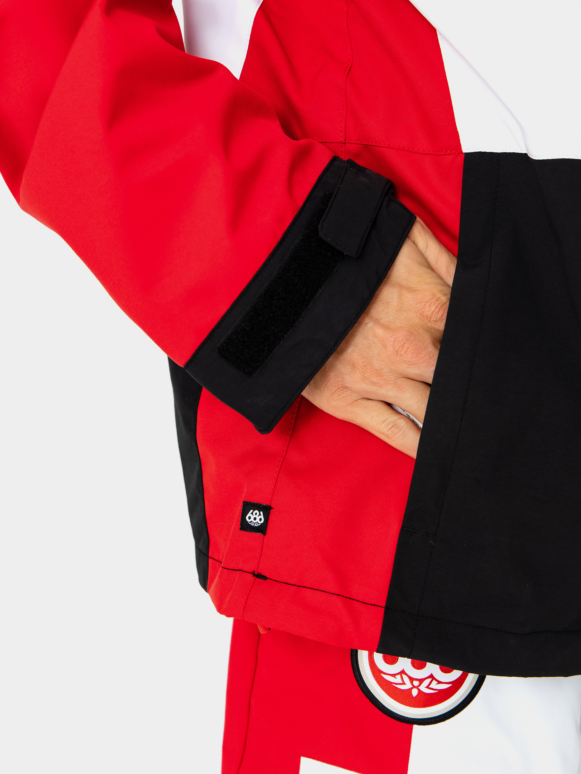 Чоловіча Сноубордична куртка 686 X ASSC F1 Anorak (assc white colorblock)