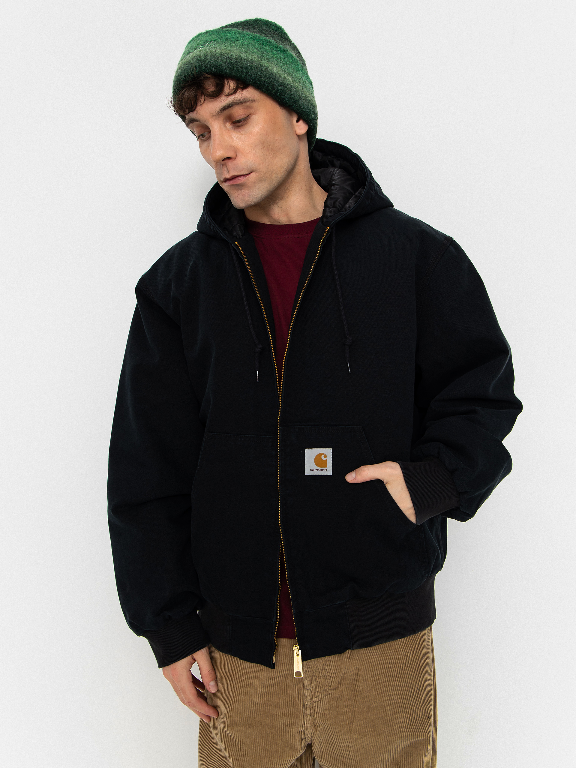 Куртка Carhartt WIP OG Active (black/stone canvas)
