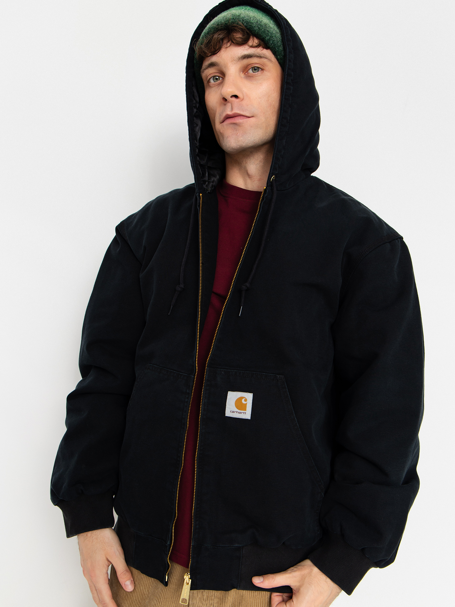 Куртка Carhartt WIP OG Active (black/stone canvas)