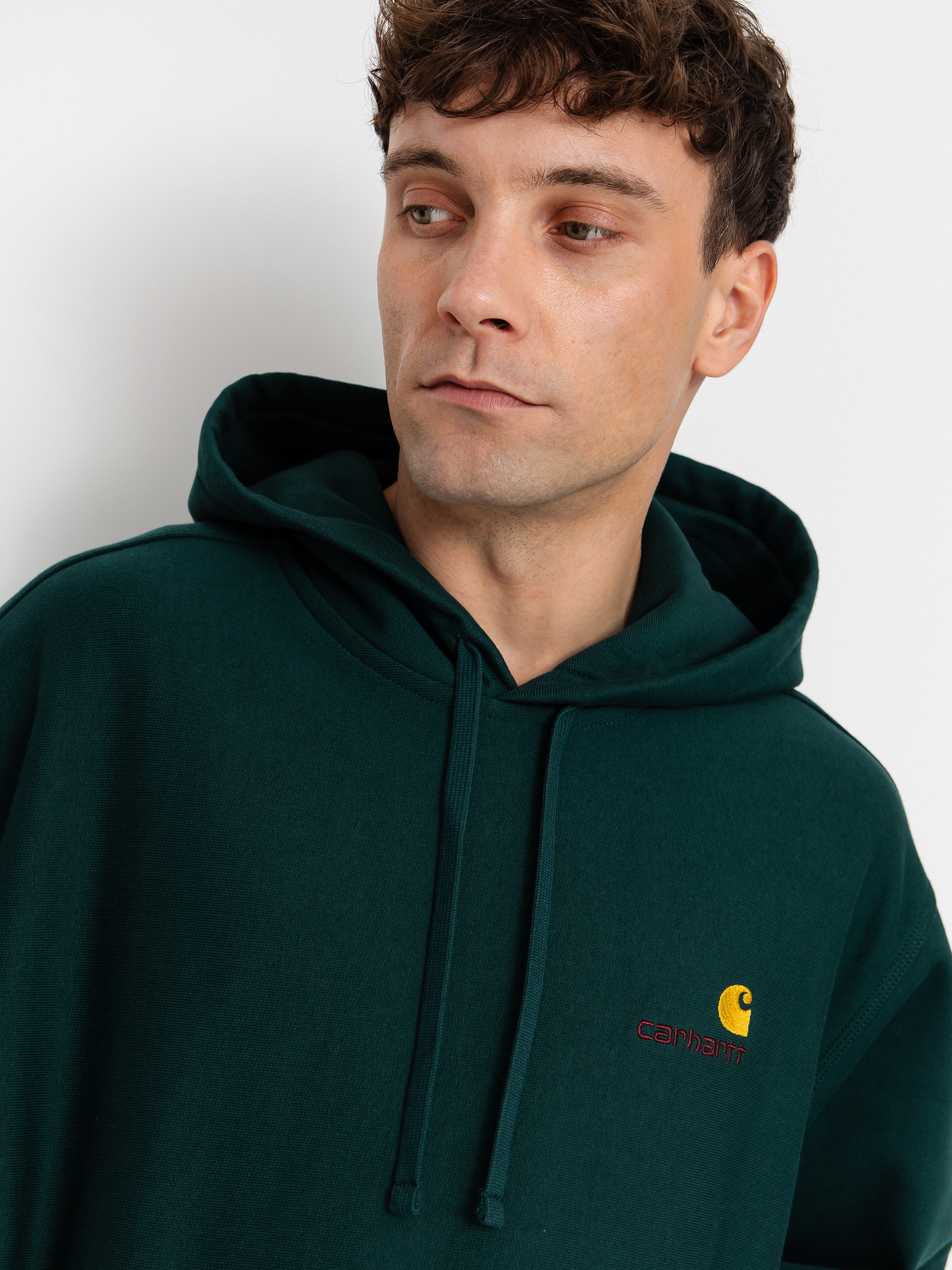 Худі Carhartt WIP American Script HD (dark fir)