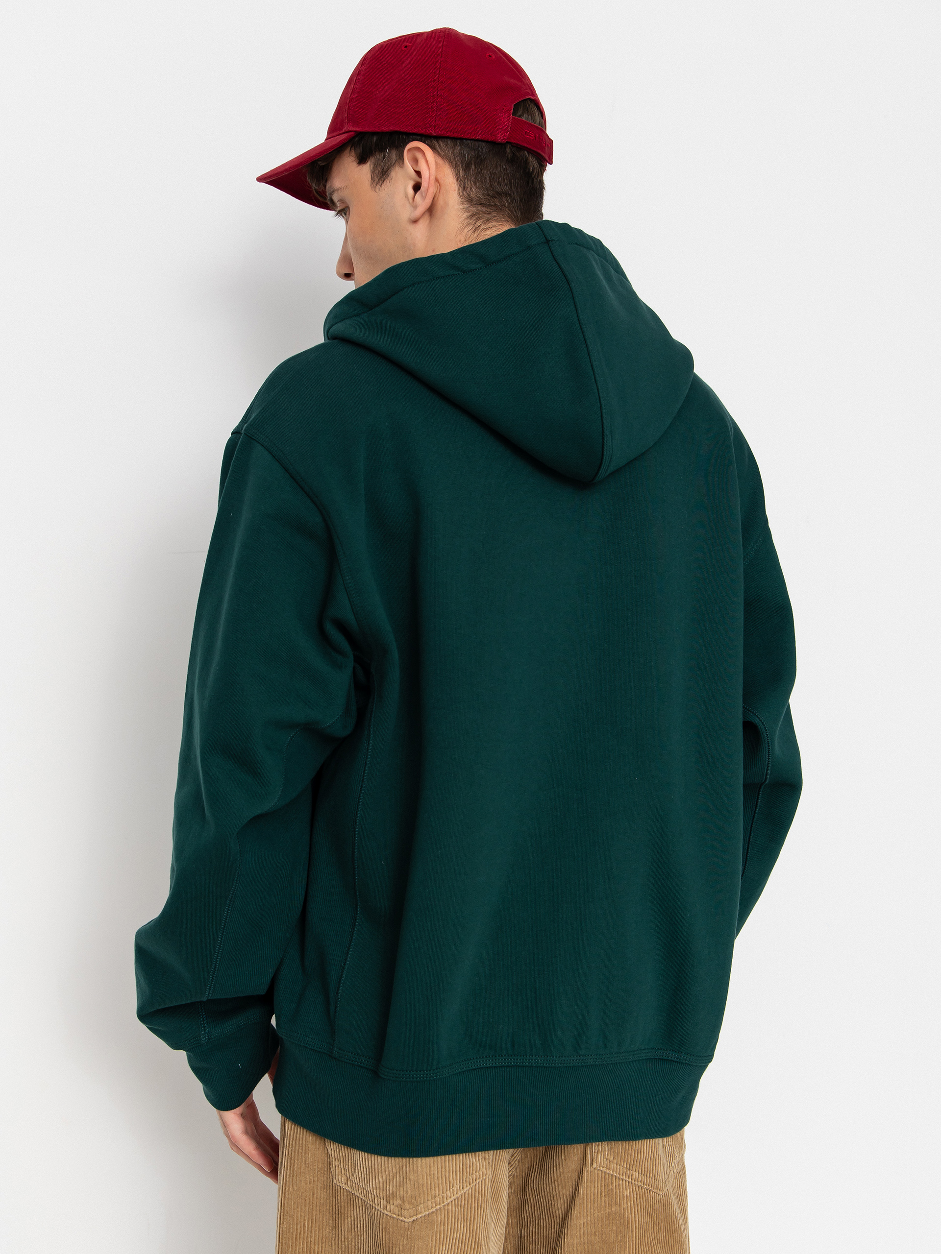 Худі Carhartt WIP American Script ZHD (dark fir)