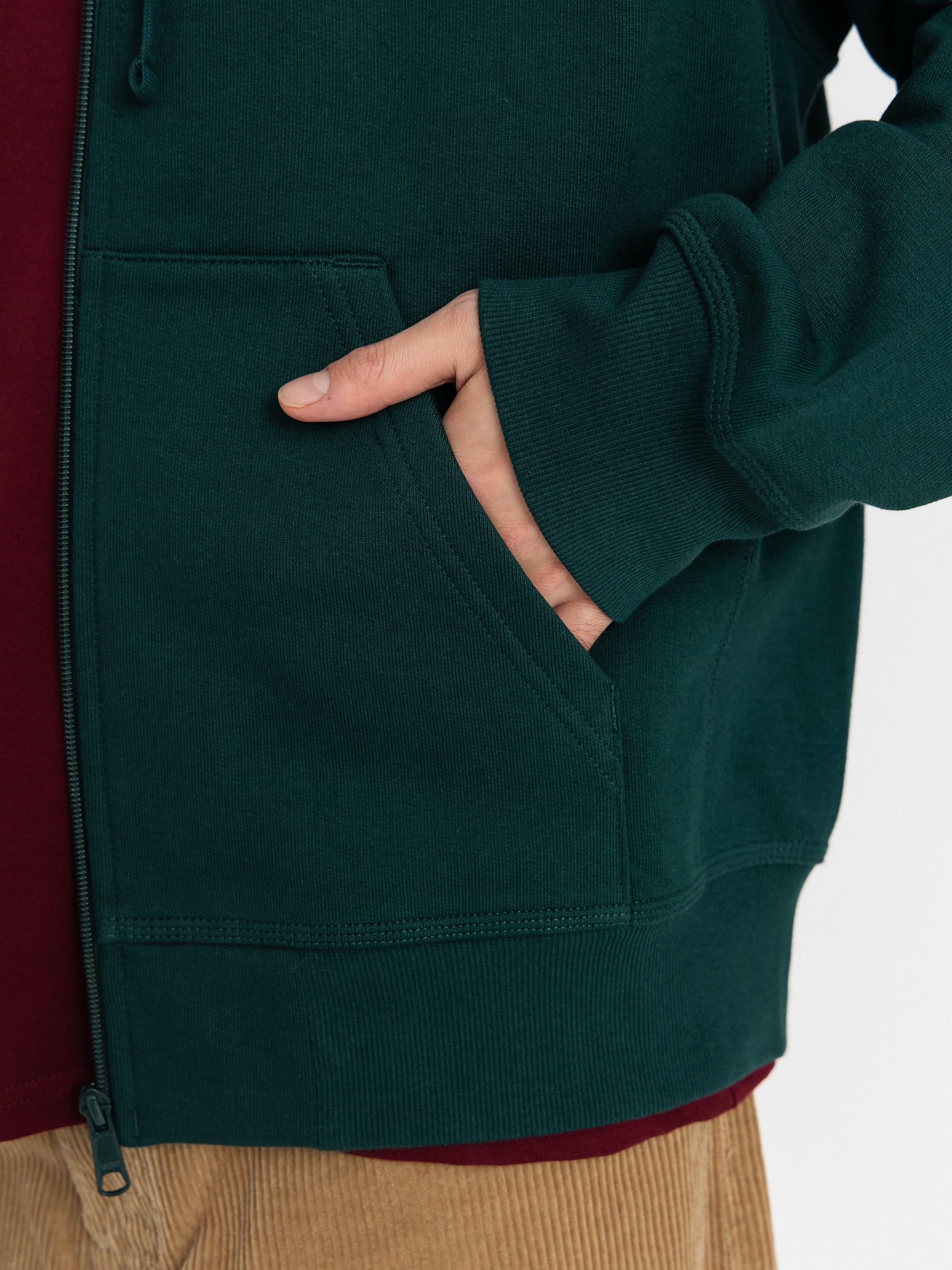 Худі Carhartt WIP American Script ZHD (dark fir)