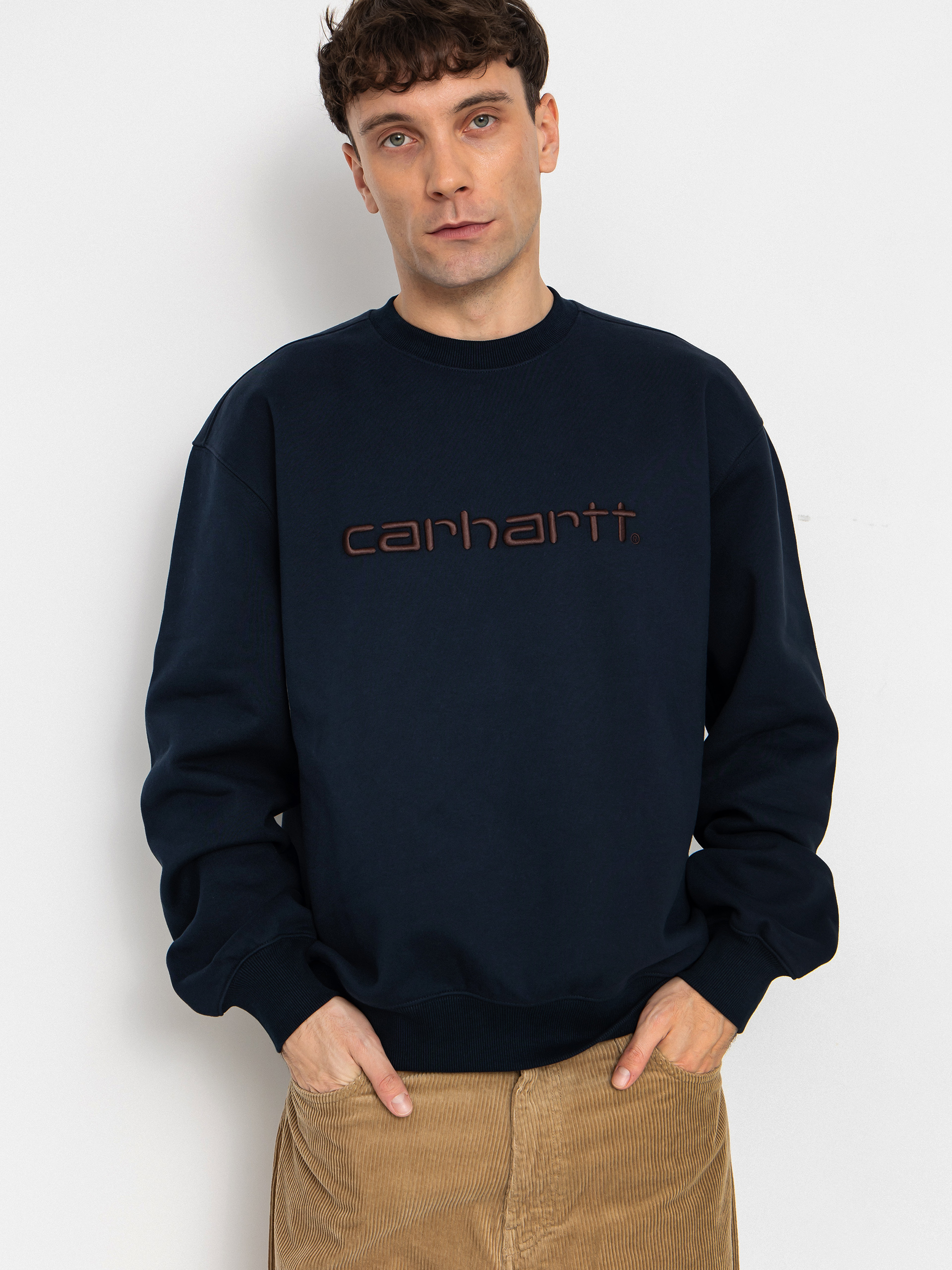 Світшот Carhartt WIP Carhartt (deep night/palisander)