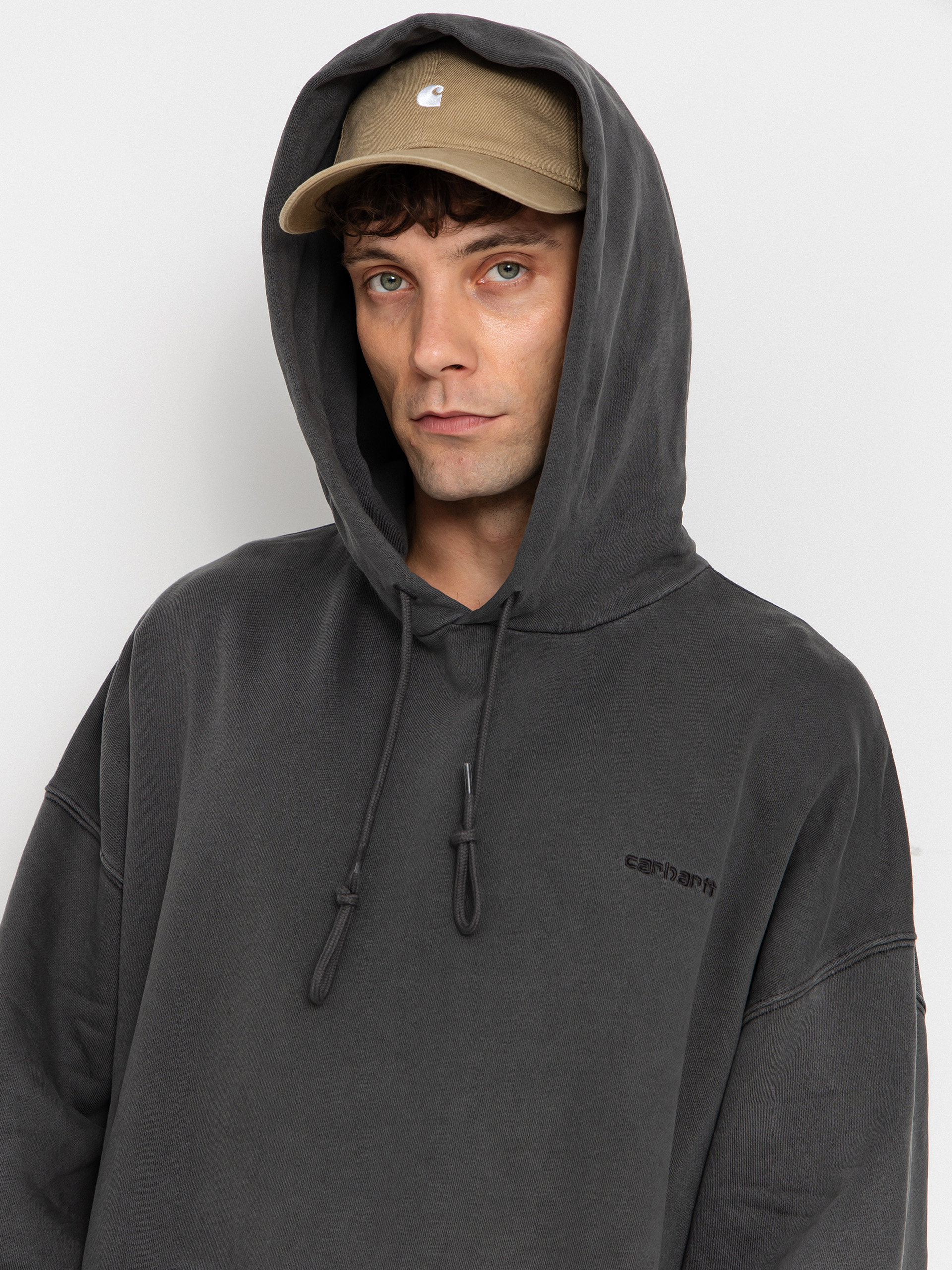 Худі Carhartt WIP Benton HD (graphite/garment dyed)