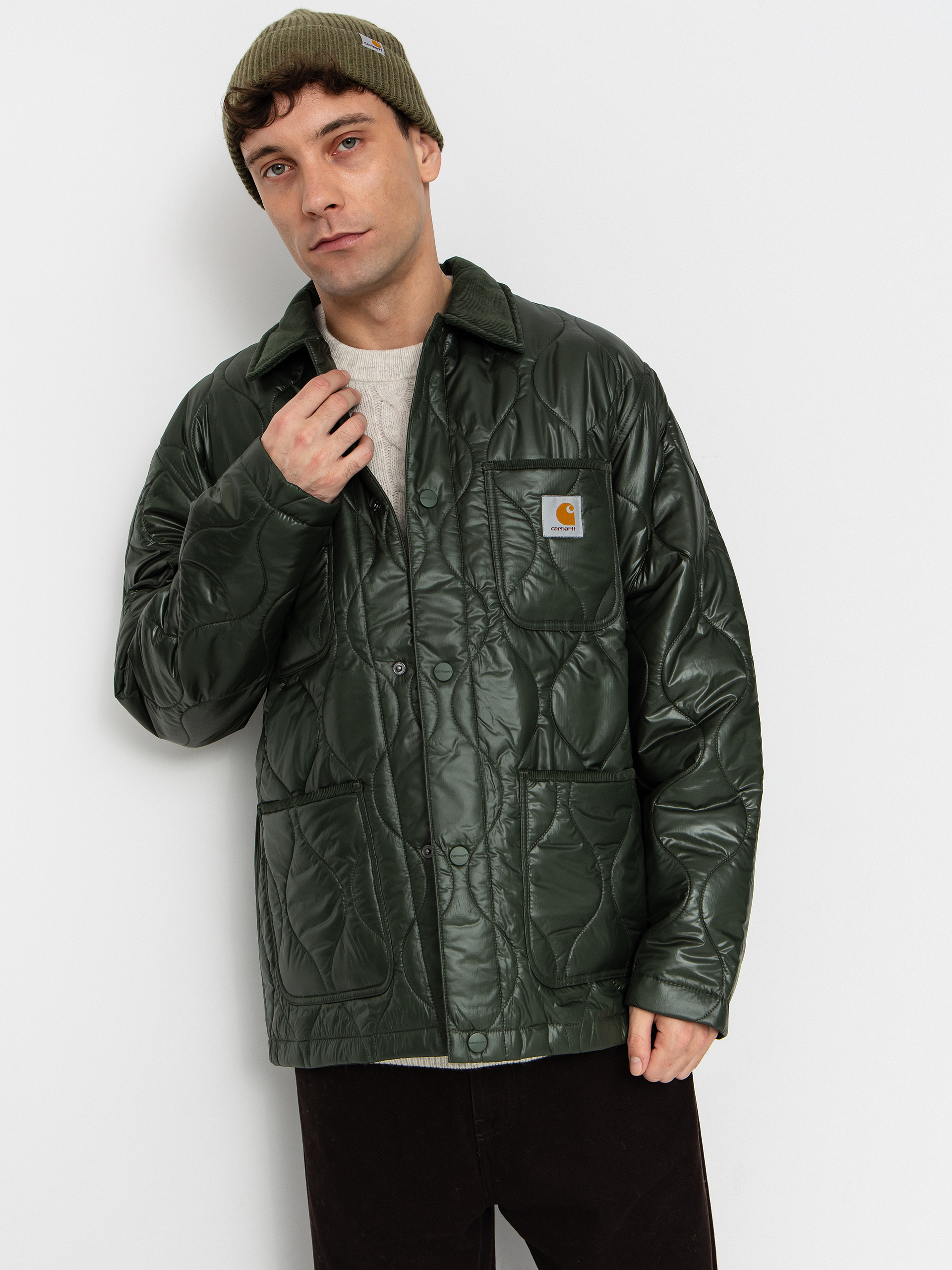 Carhartt コーティングジャケット グリーン Куртка Carhartt WIP Springfield - зелений (sycamore tree/duck green)