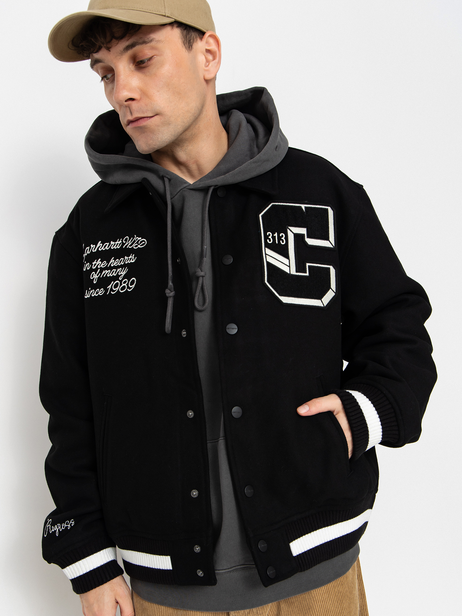 Куртка Carhartt WIP World Class Varsity (black)
