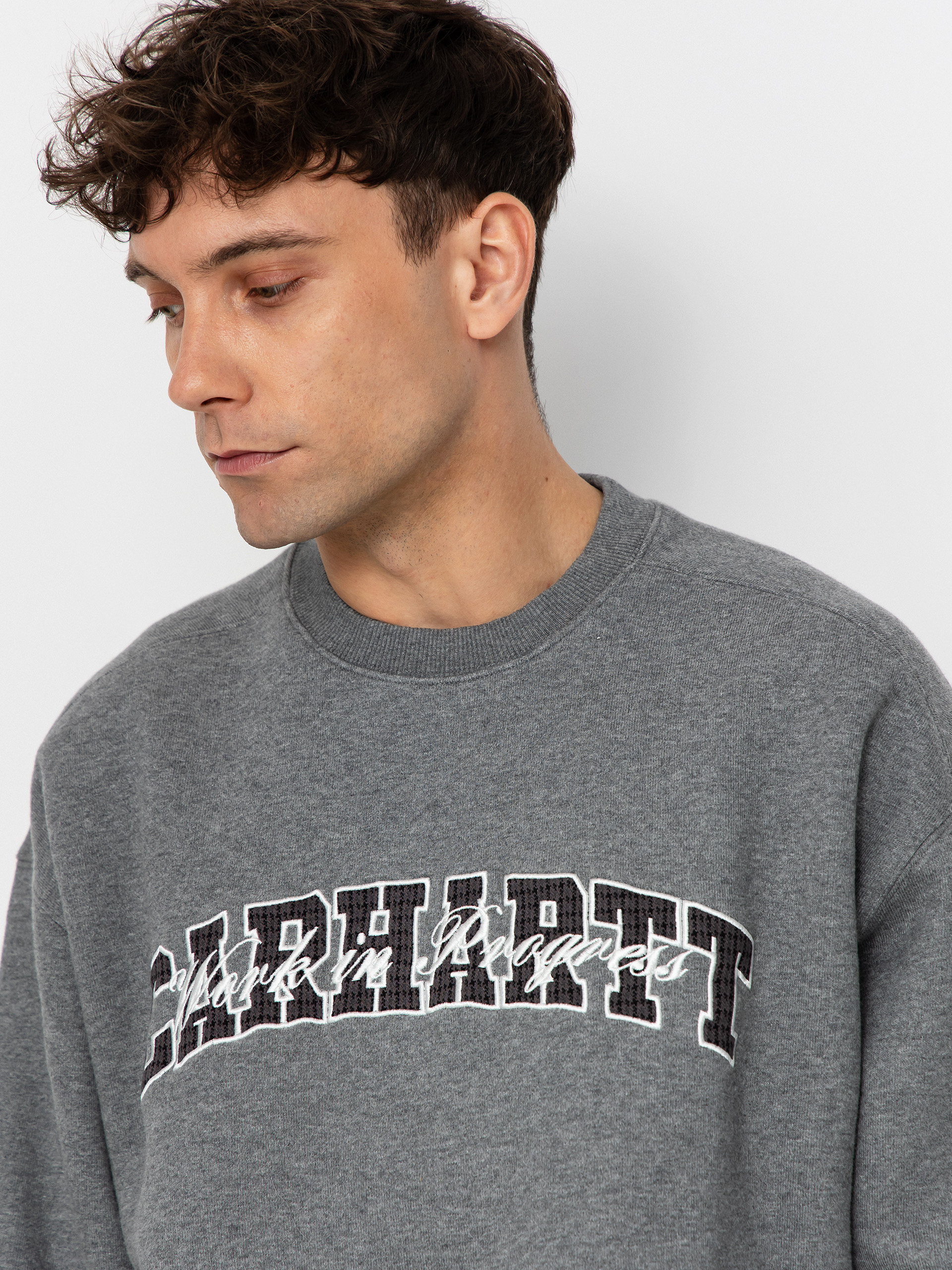 Світшот Carhartt WIP Big School (dark grey heather)