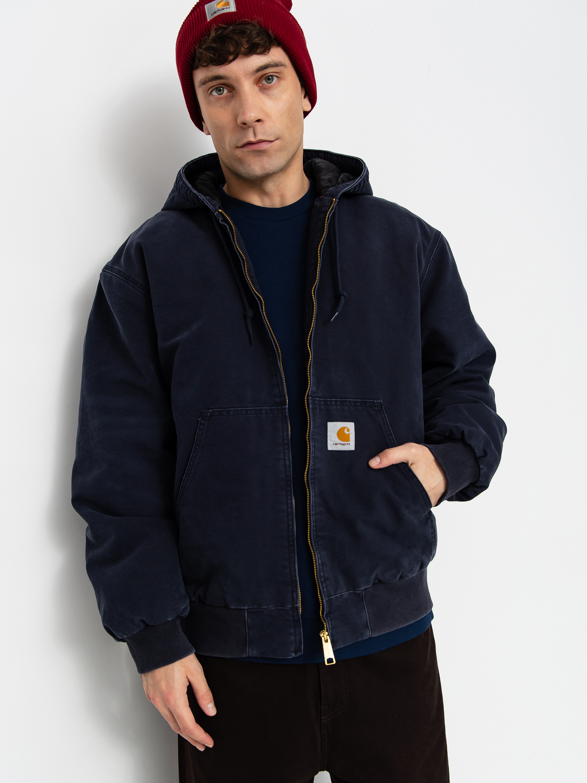 Куртка Carhartt WIP OG Active (dark navy/stone canvas)