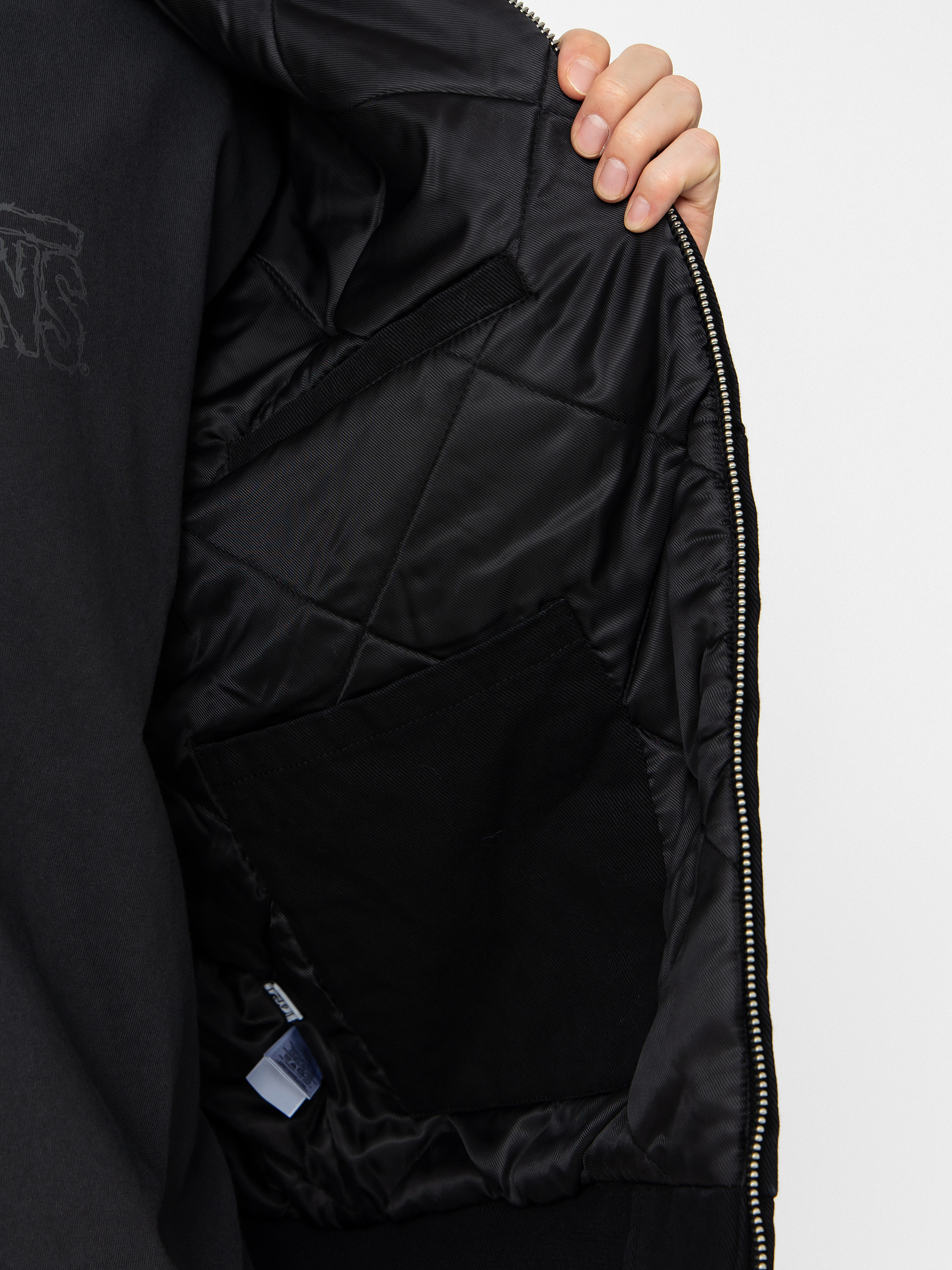 Куртка OBEY z kapturem Obey Randy ZHD (black faded wash)