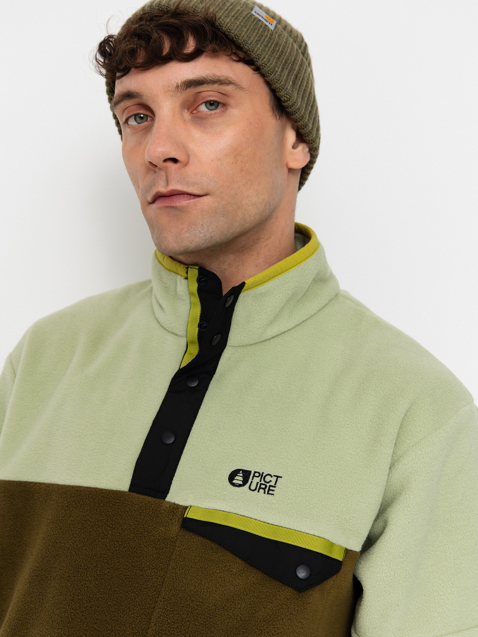 Чоловічий Флісовий светр Picture Arcca 1/4 Zip (tobacco)