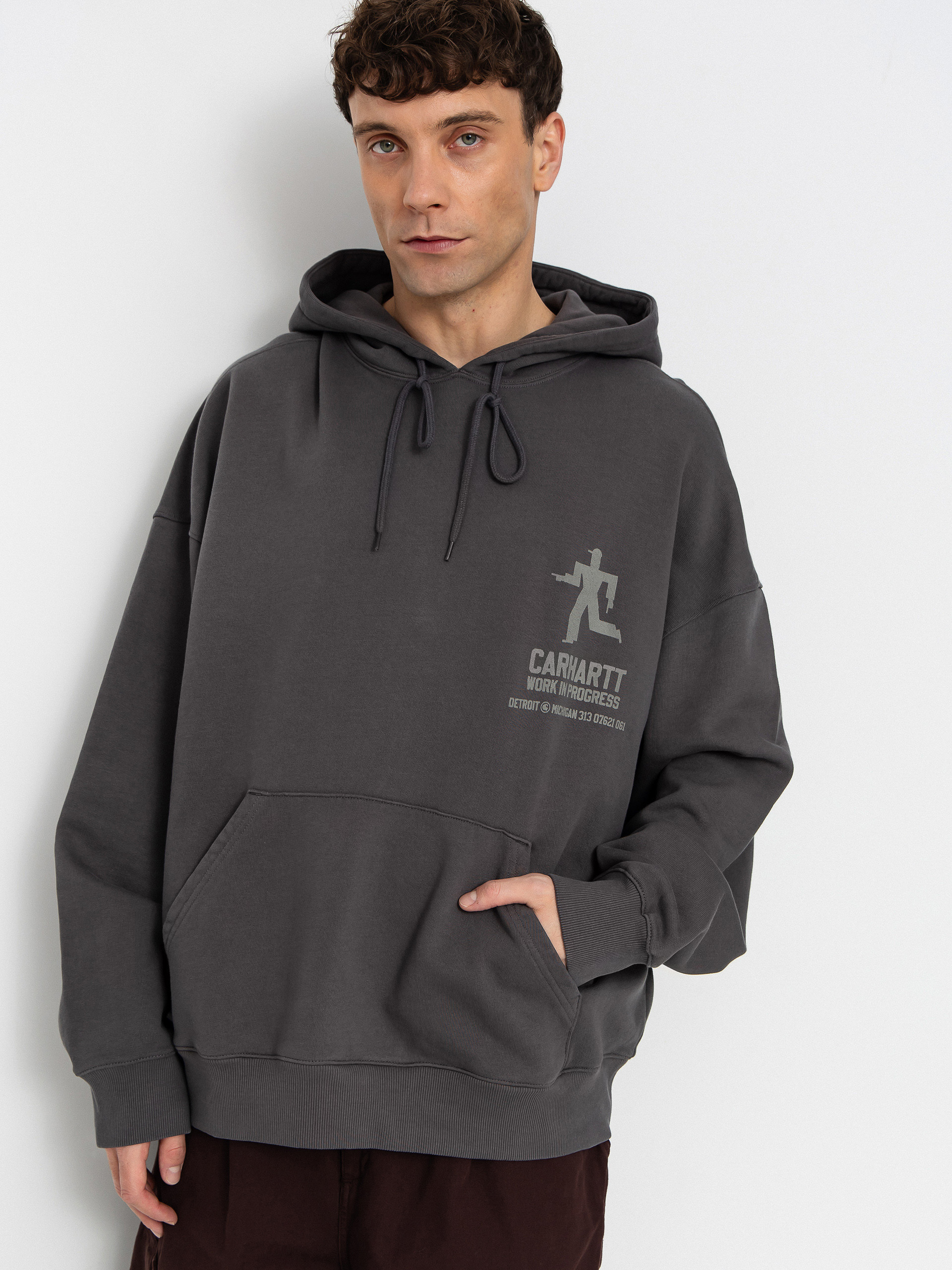 Худі Carhartt WIP Distance HD (graphite/stone dyed)