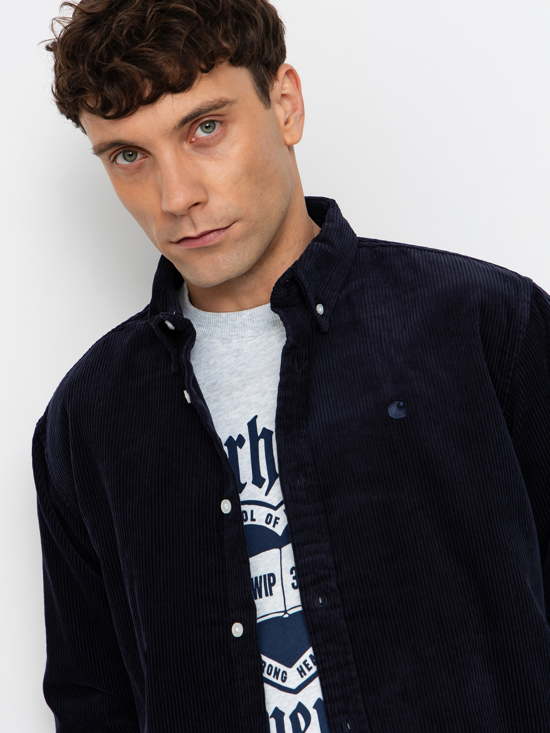 Сорочка Carhartt WIP Madison Cord (dark navy/dark navy)