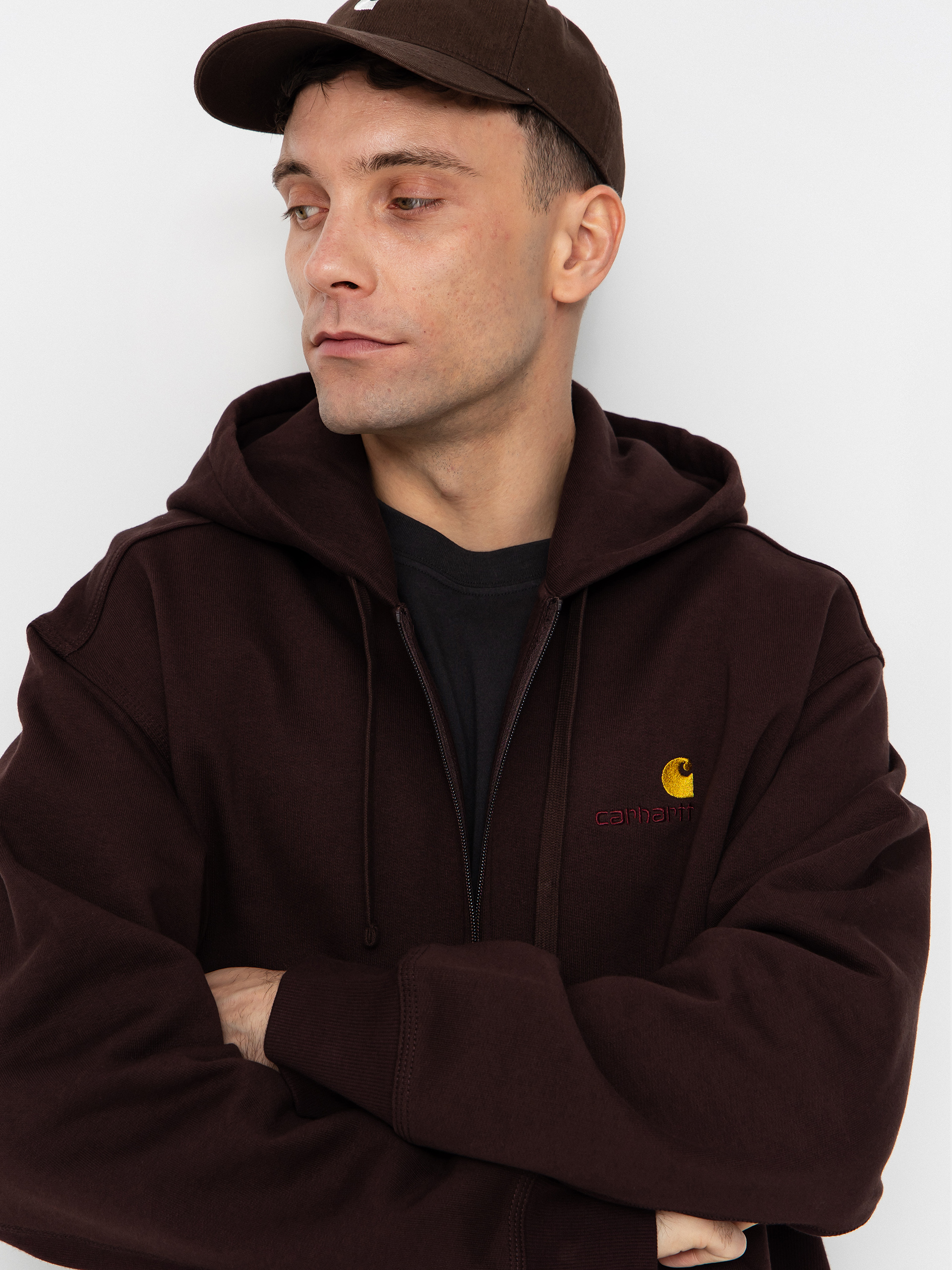 Худі Carhartt WIP American Script ZHD (palisander)